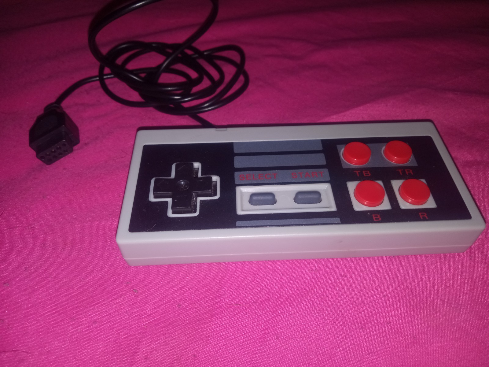 2 Generic Nintendo NES Classic Controller, 4 Buttons with 9 prong connection