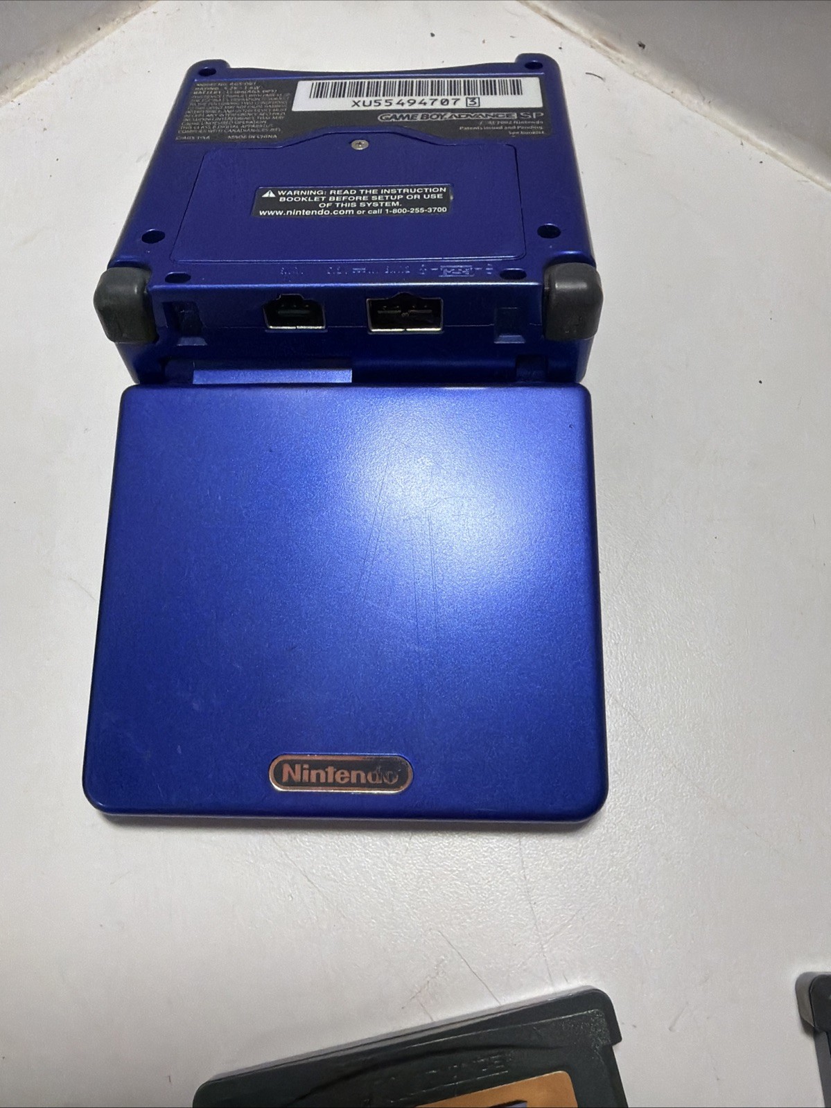 Nintendo Gameboy Advance GBA SP Cobalt Blue Handheld AGS-001+5 Games withCharger