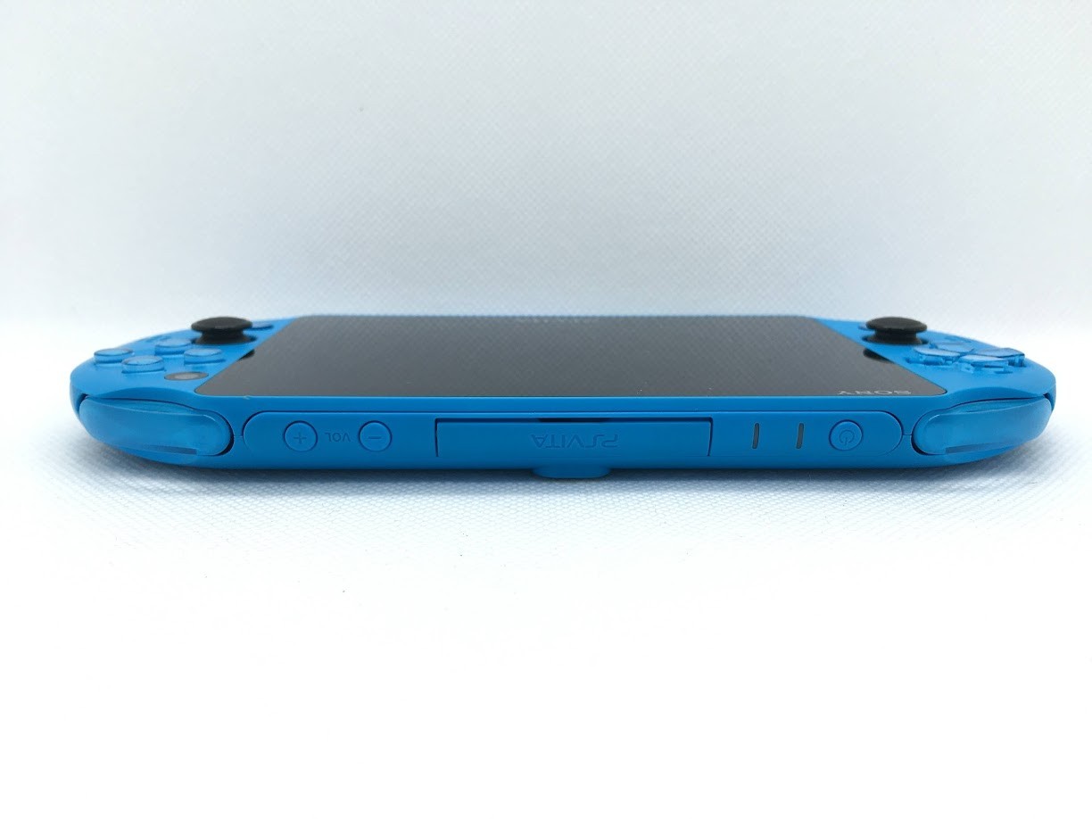 [N MINT] Sony PS Vita Aqua Blue PCH-2000 ZA23 Slim Console Wi-fi w/Box