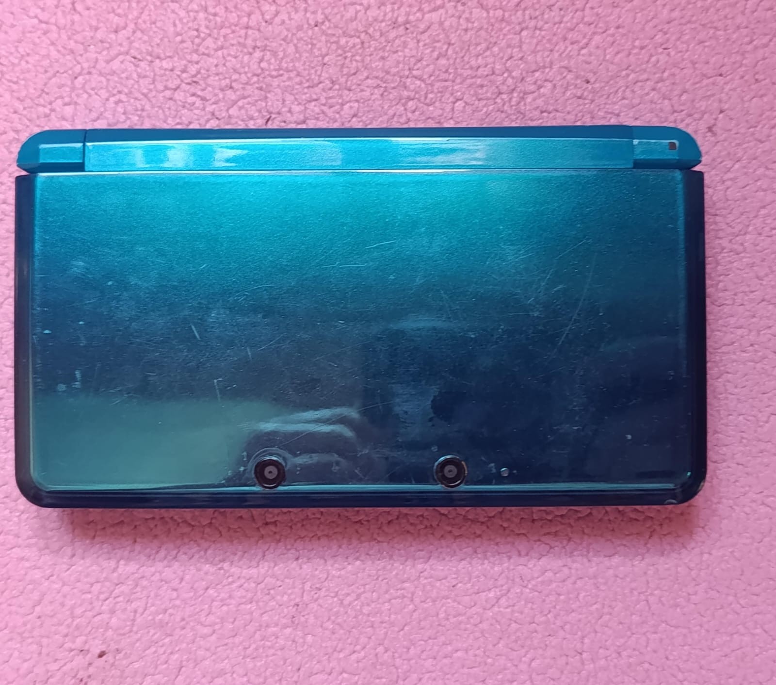 Nintendo 3DS Aqua Blue US Version Working Region Free + 4GB Memory Card+Case