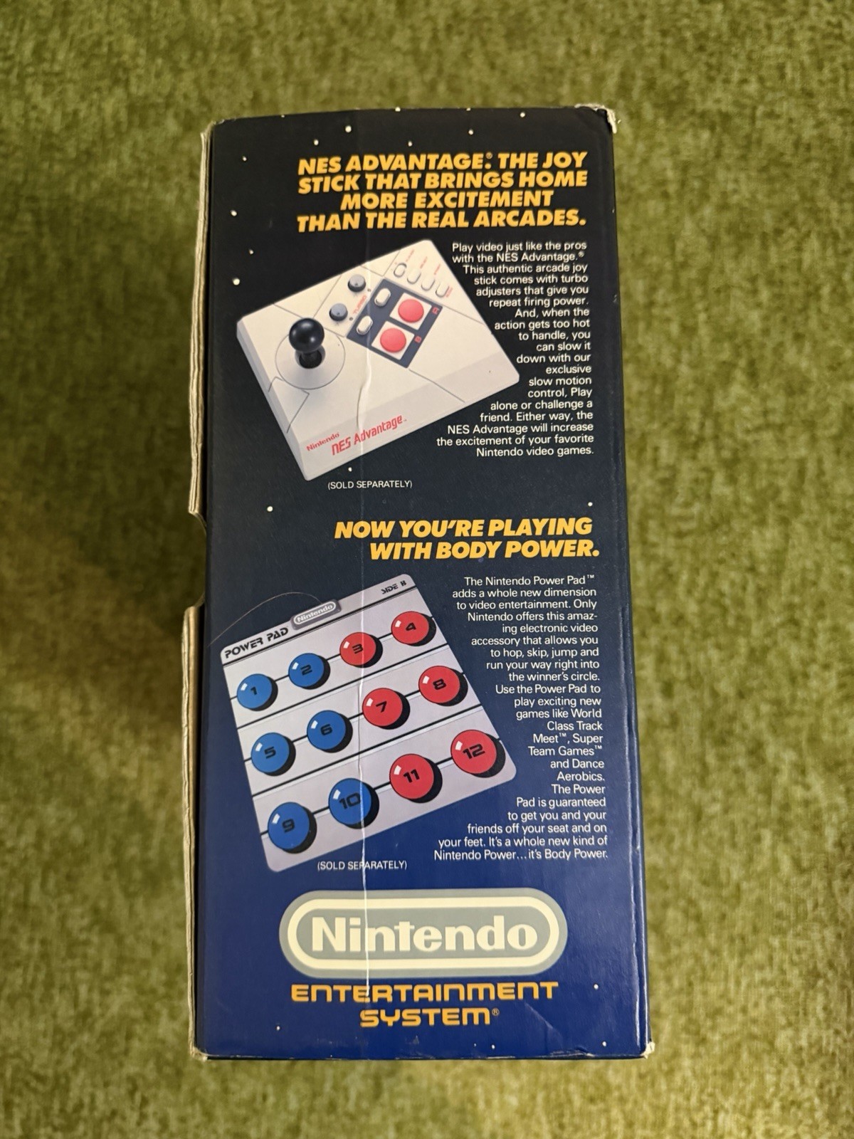 Nintendo NES Control Deck Console NES-001 w/ Original Box, NTSC one controller