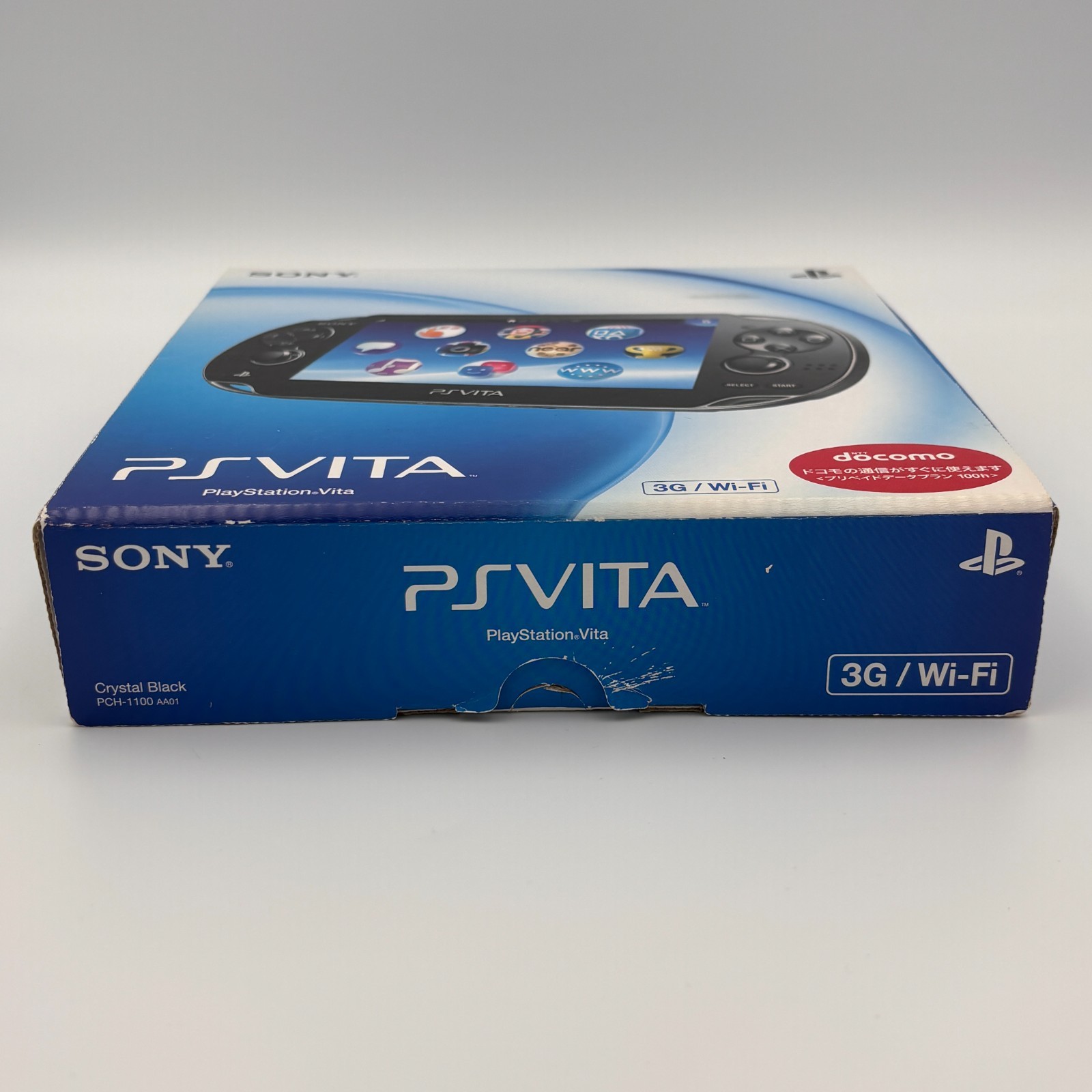 Sony PS Vita PCH-1100 Black OLED 3G Wi-Fi Console Boxed Near Mint JP 908