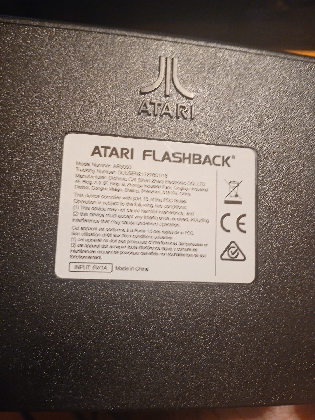 Atari Flashback 9 AR3050 W/ 2 Controllers Power And HDMI Cords Used Works