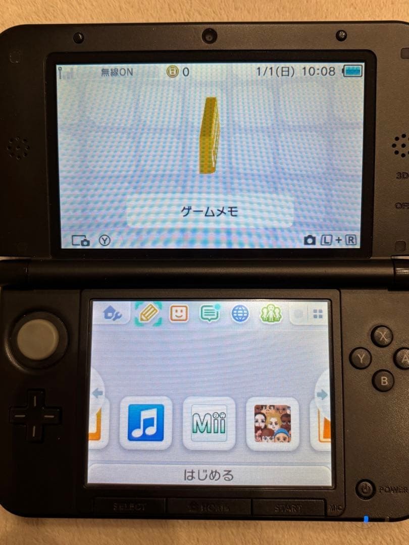 Nintendo 3DS LL Blue x Black Japan