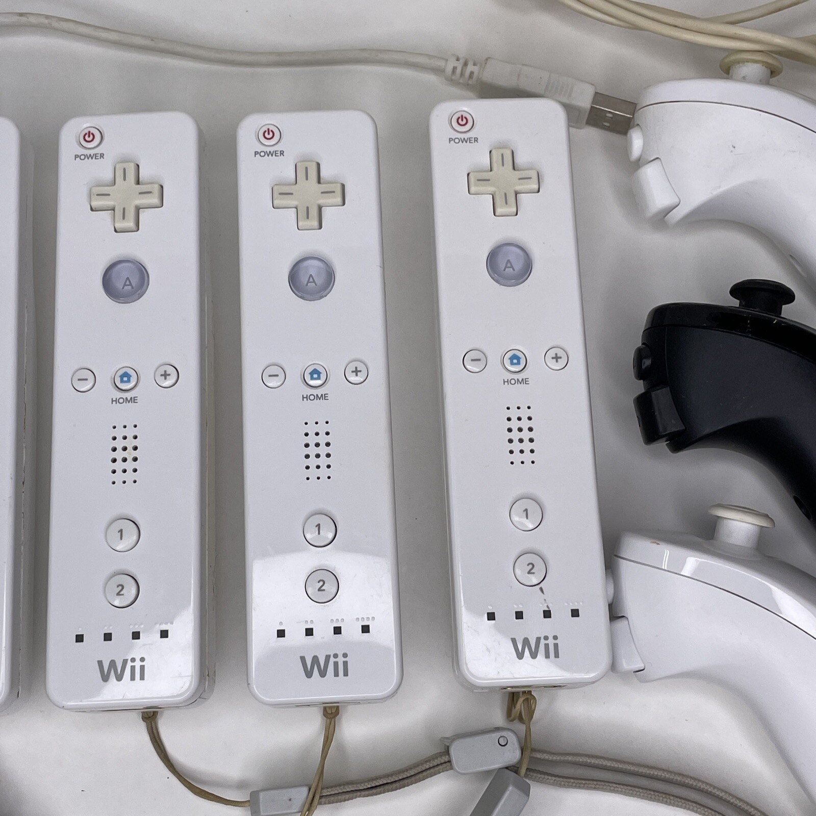 Nintendo Wii Console System: Console, Cables, Dock, Connectors, Many Controllers