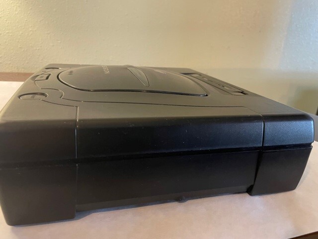 SEGA Saturn Black CONSOLE 2 CONTROLS POWER CORD, RF UNIT (AV) AUTHENTIC OEM