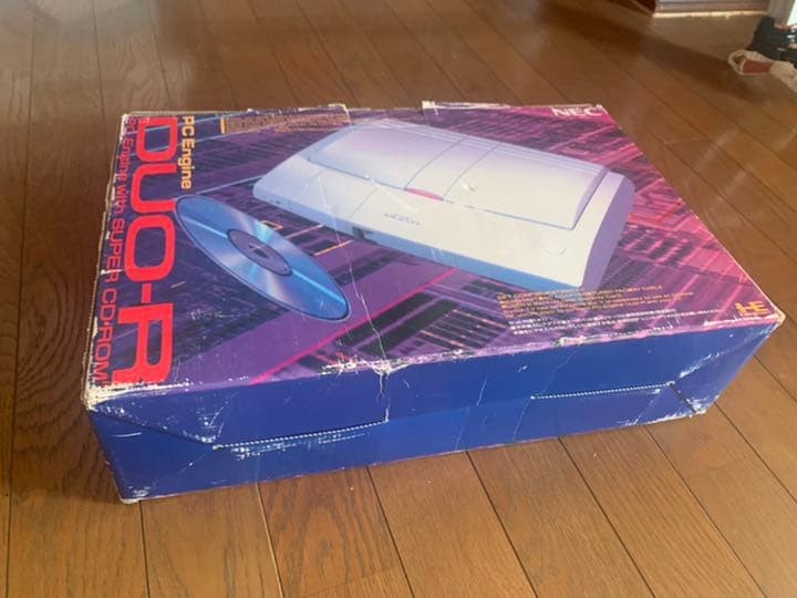 NEC PC Engine Duo-R Console Set Tested Twin Tap HORI Pad Used KA352