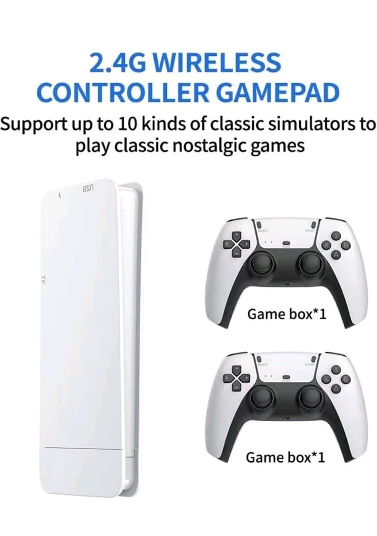 M15 Pro Console 2.4G Dual Wireless Controller Game Stick 4K Game