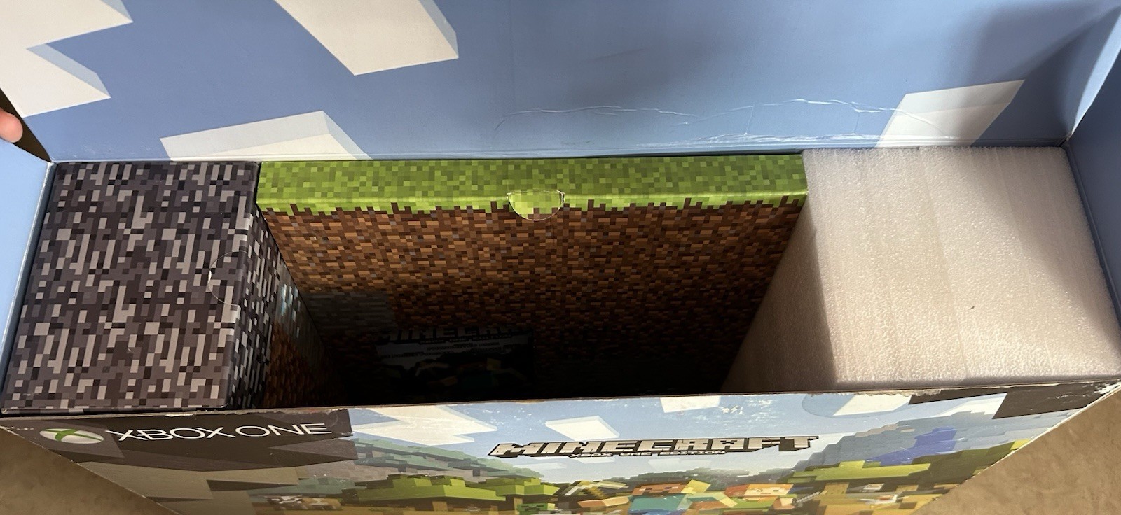 Microsoft Xbox One S White 500 GB Minecraft System Bundle *BOX AND INSERTS ONLY*