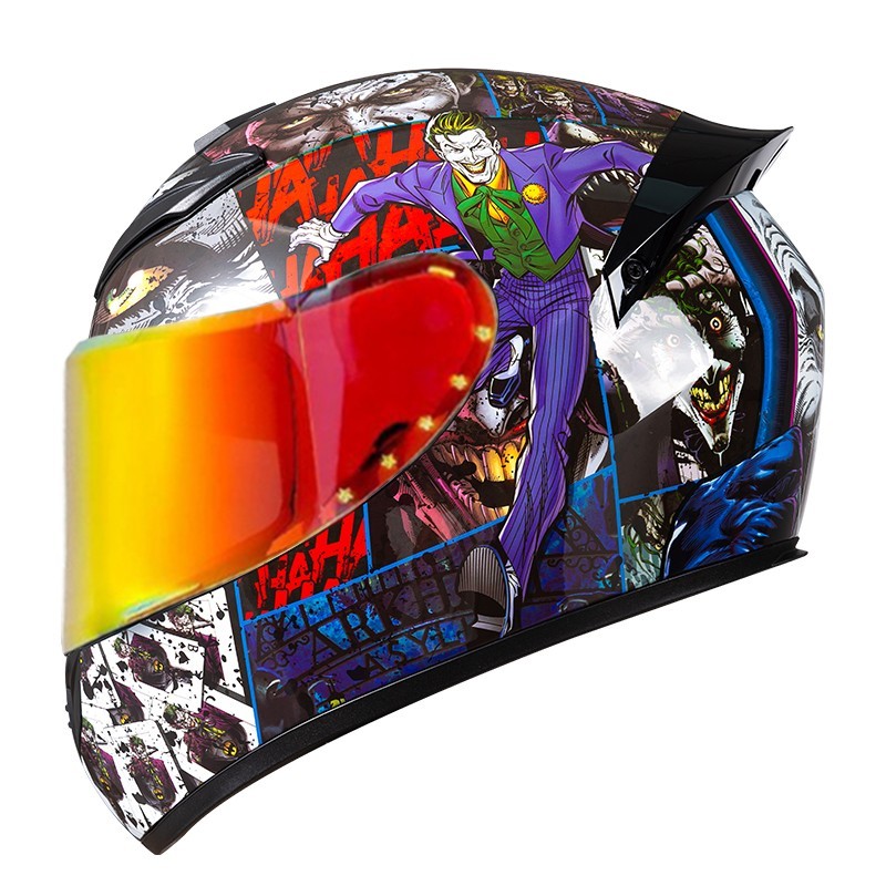 Unisex DOT Certified Full Face Motorcycle Helmet Safety Motobike Scooter Casco M