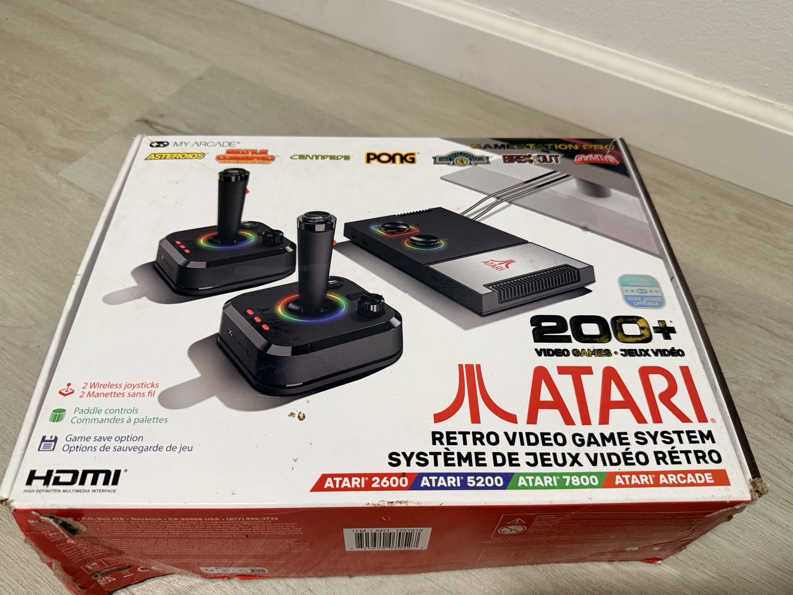 Atari Gamestation Pro Console 200+ Games HDMI 720p 2 Wireless Controllers
