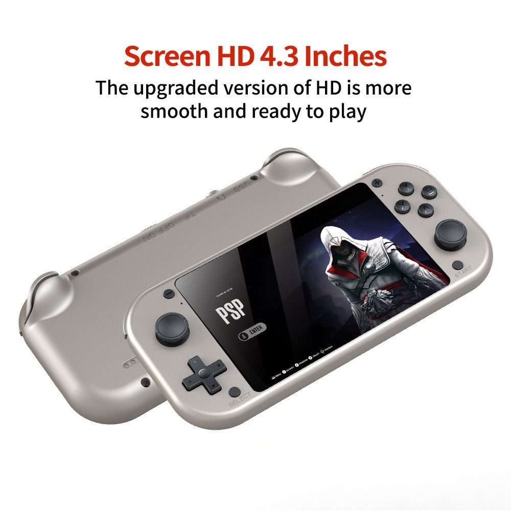 M17 game console horizontal version 4.3-inch screen 128GB with 30000 games