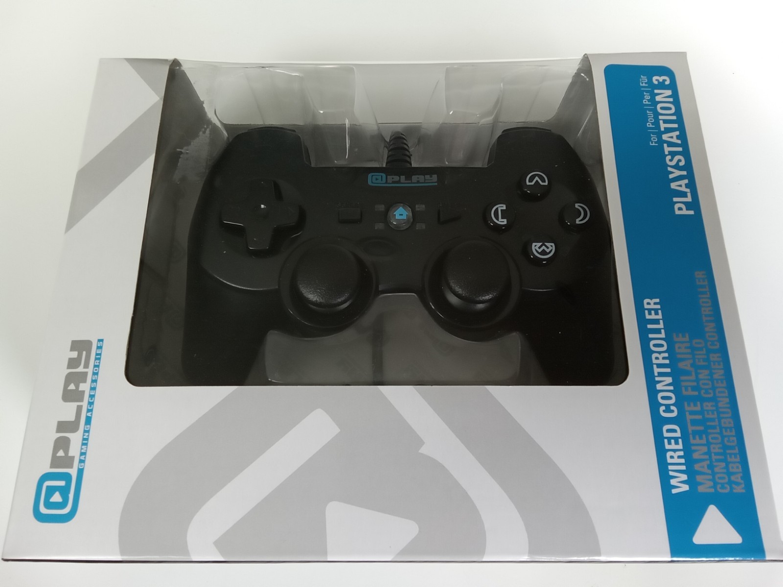 PS3 Super Slim 250GB CECH-4201B, Power Cable, AV Cable, 2 3rd Party Controllers