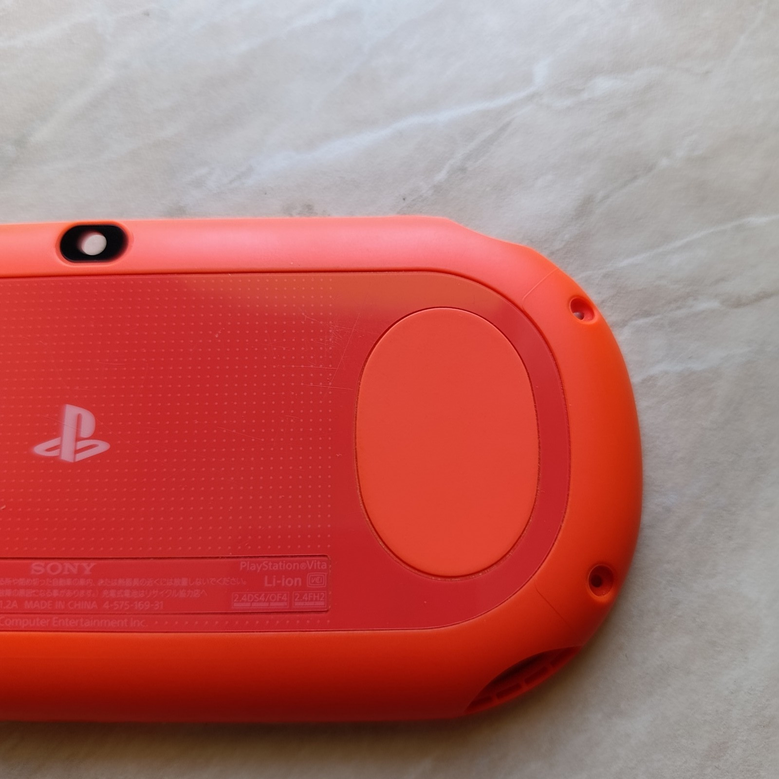 PS Vita Neon Orange PCH 2000 BackCase Only Used Good