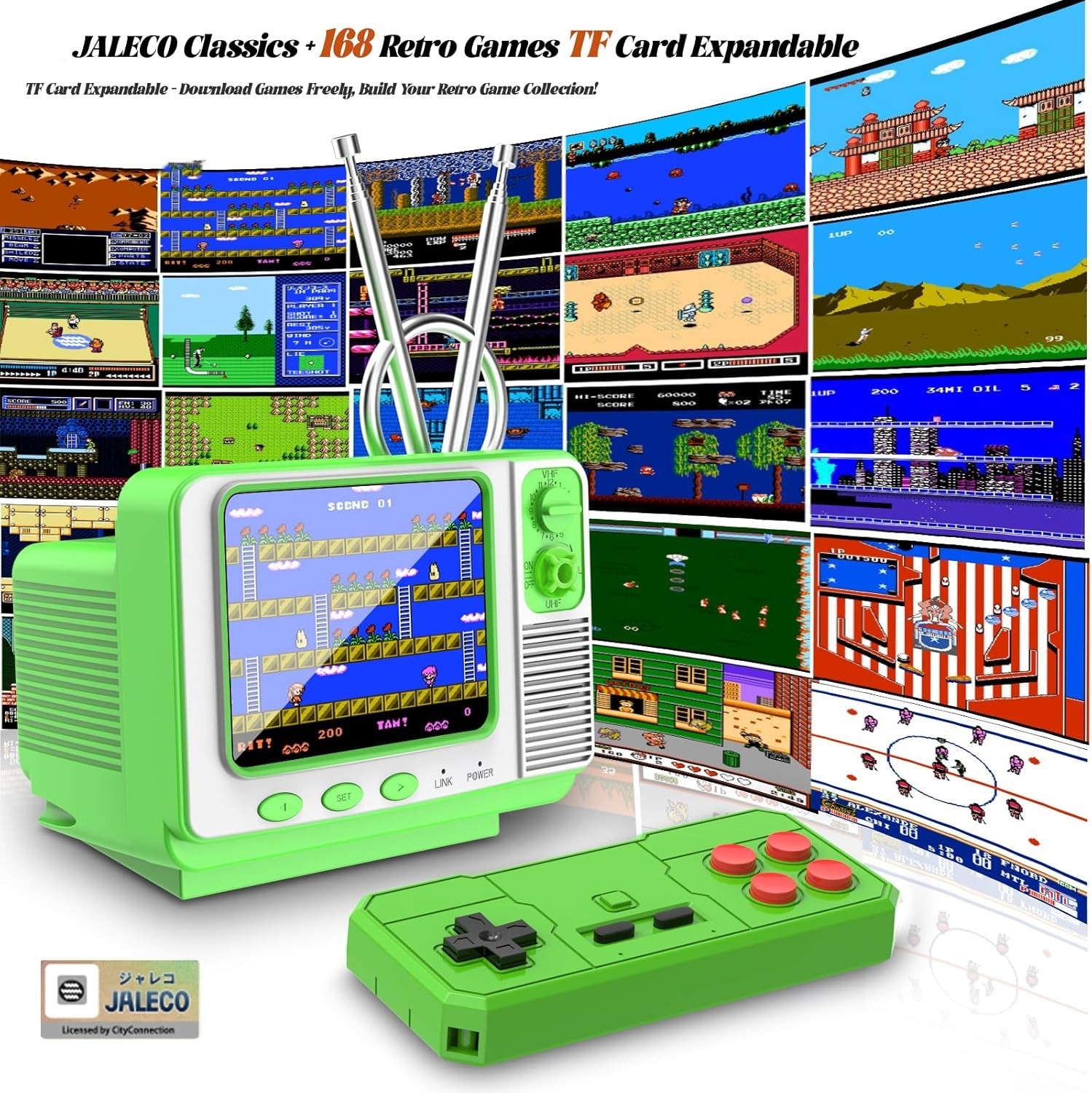 Mini Retro Game Console – 2-Player Support & Expandable with TF Card Included