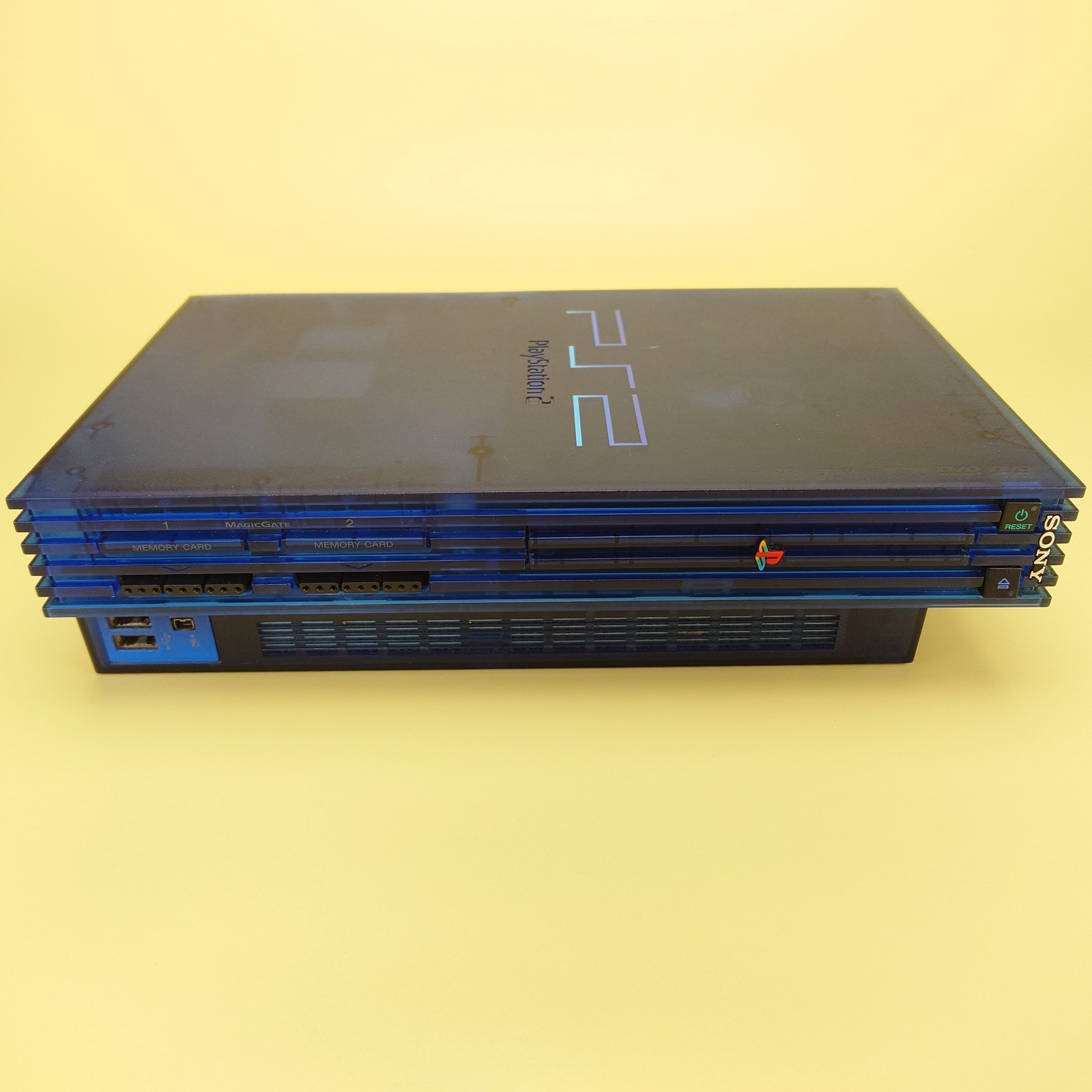 PS2 Ocean Blue Console Final Fantasy X X-II NTSC-J Japanese PlayStation 2