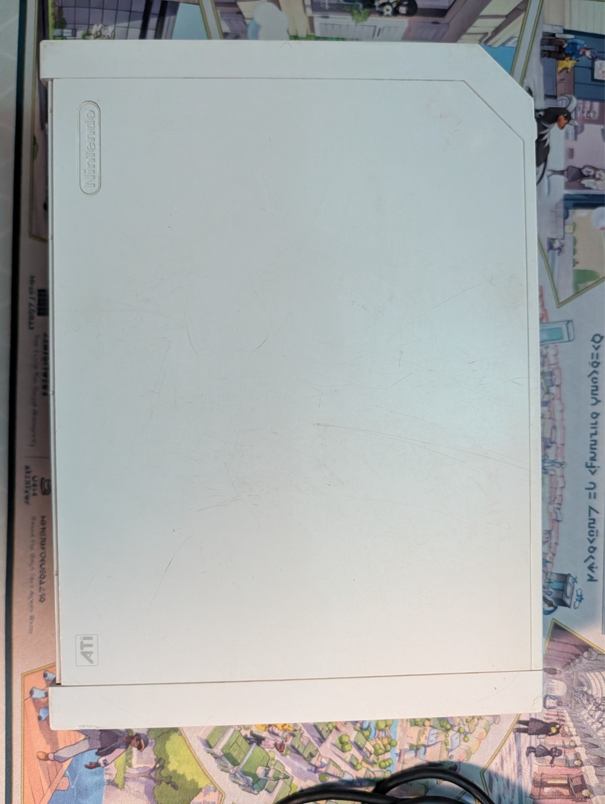Nintendo Wii Console OEM Cables GameCube Controller AS IS Disc Issue