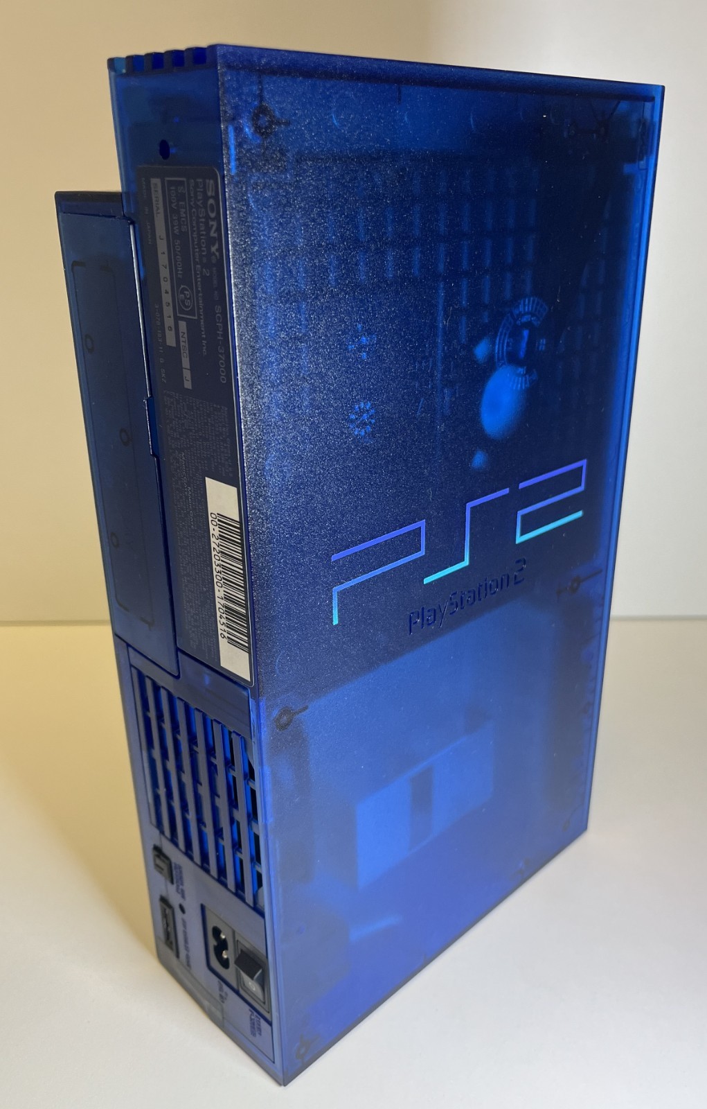 PLAYSTATION 2 LIMITED EDITION OCEAN BLUE SCPH 37000 L JAPAN 2002 CONSOLE