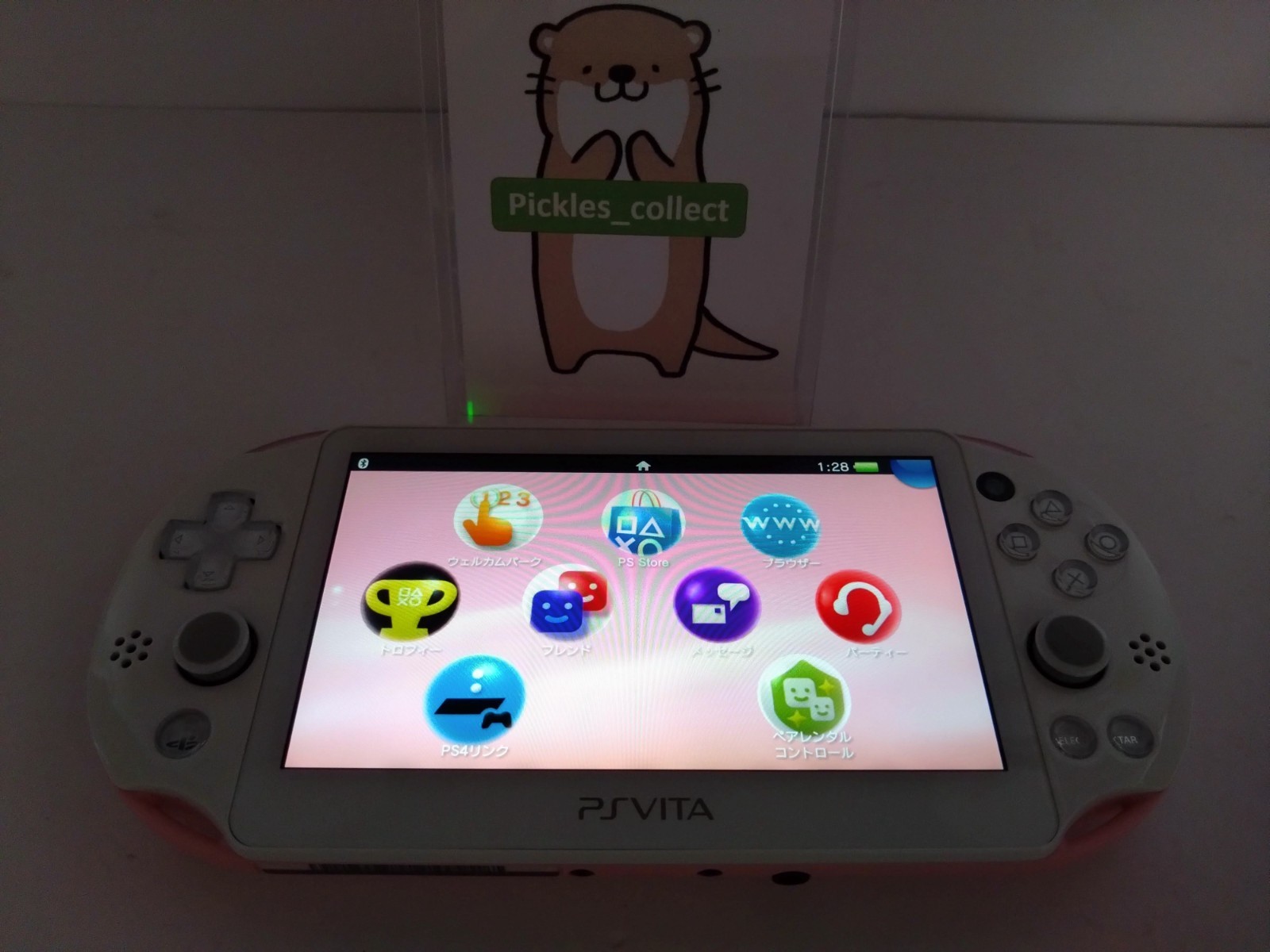 PS Vita Light Pink White Console only PCH-2000 ZA19 Wi-Fi PSV Tested 0529E