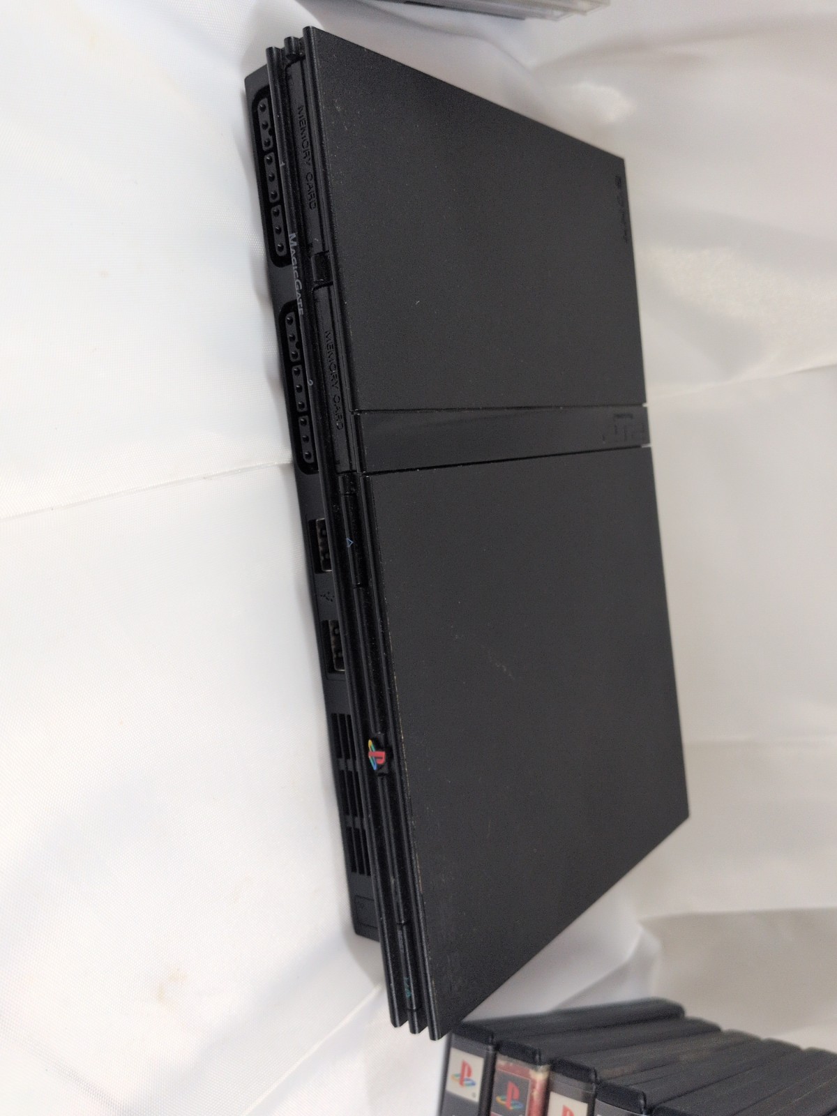 Sony PlayStation 2 Slim PS2 Console SCPH-77001 & 19 Game Bundle w/ Controller…