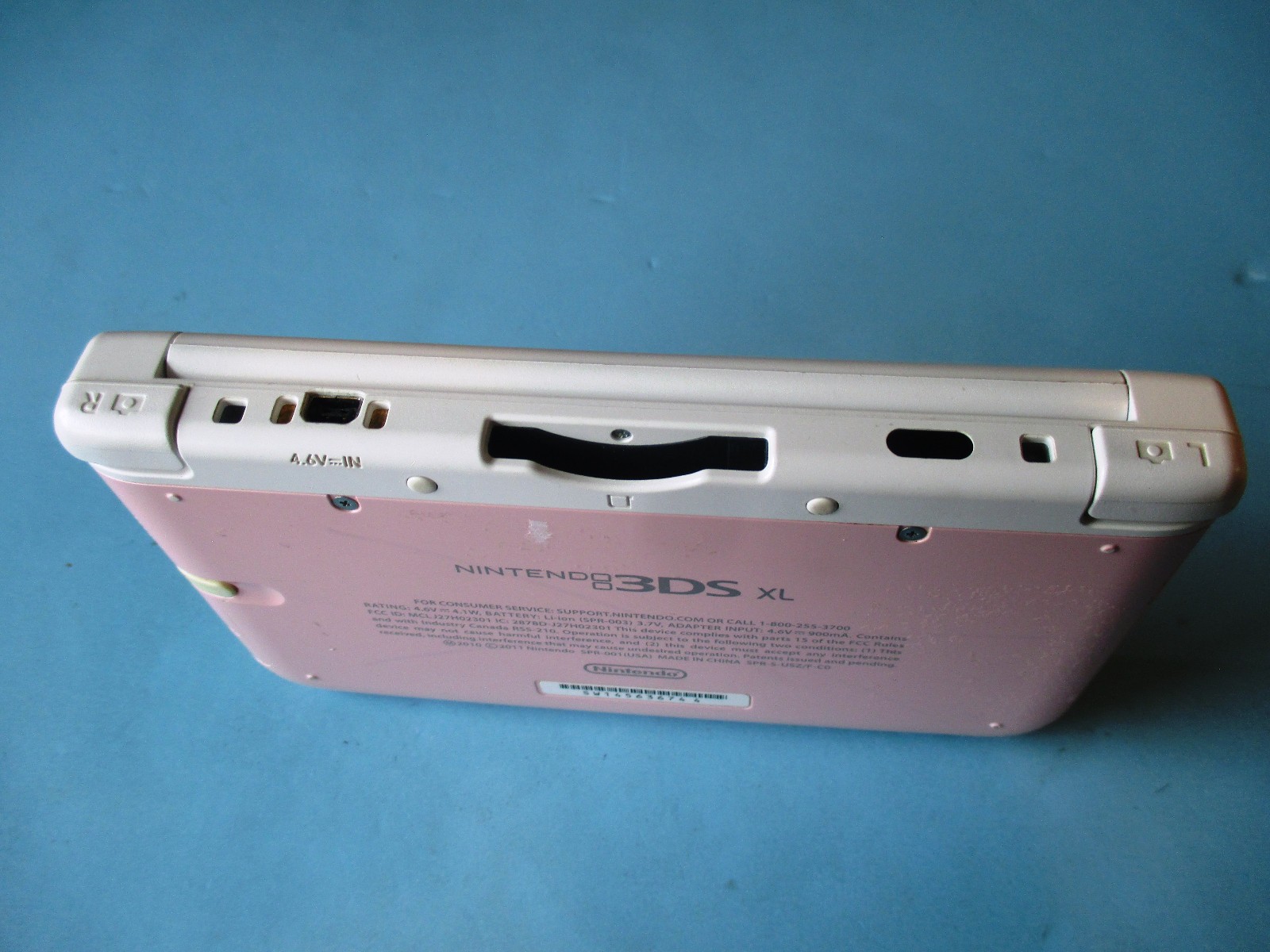 Nintendo 3DS XL White & Pink Handheld System w/Charger FREE Ship!