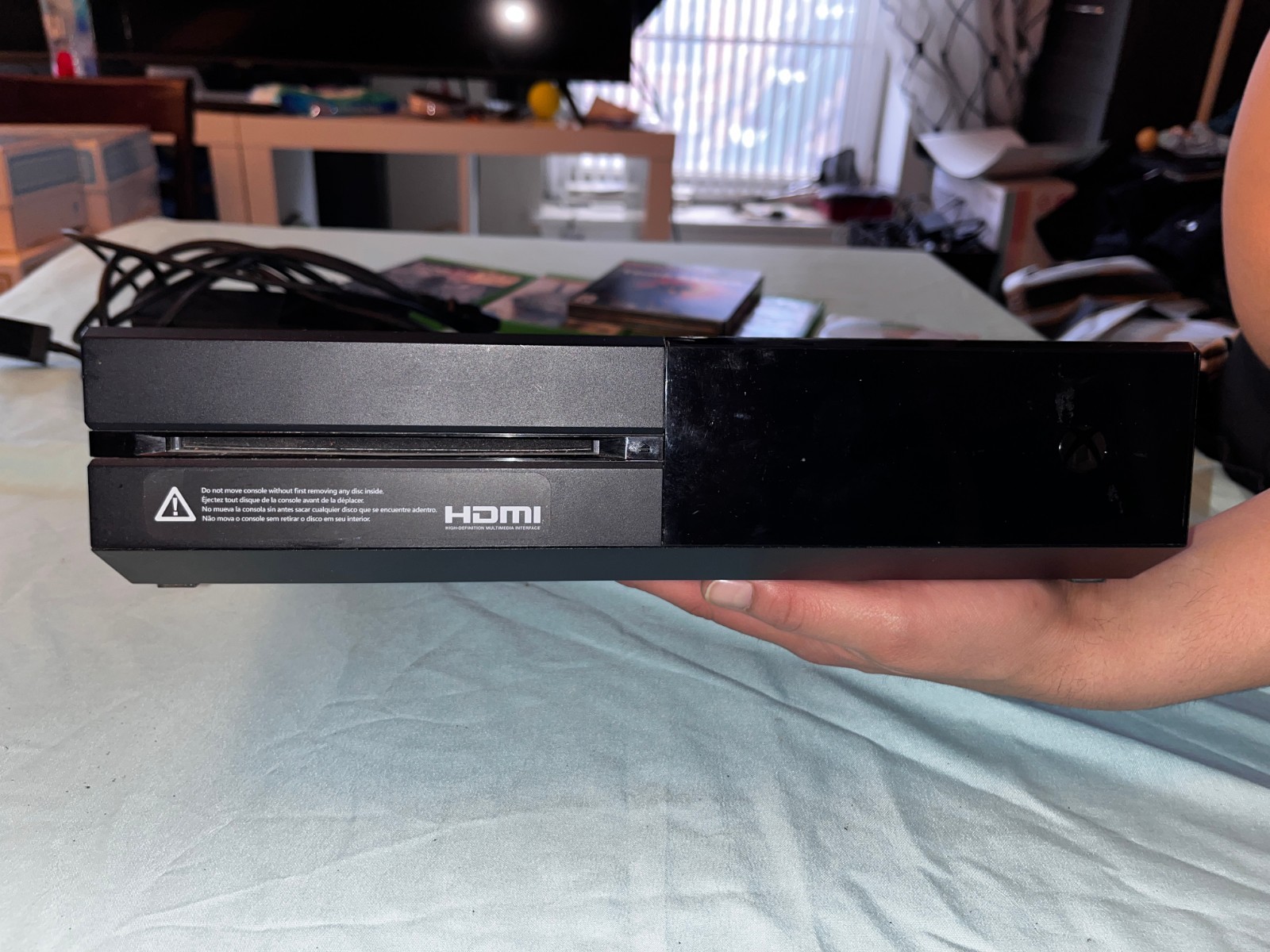 Microsoft Xbox One 1TB Console – Black -Used- Fair Condition – with games