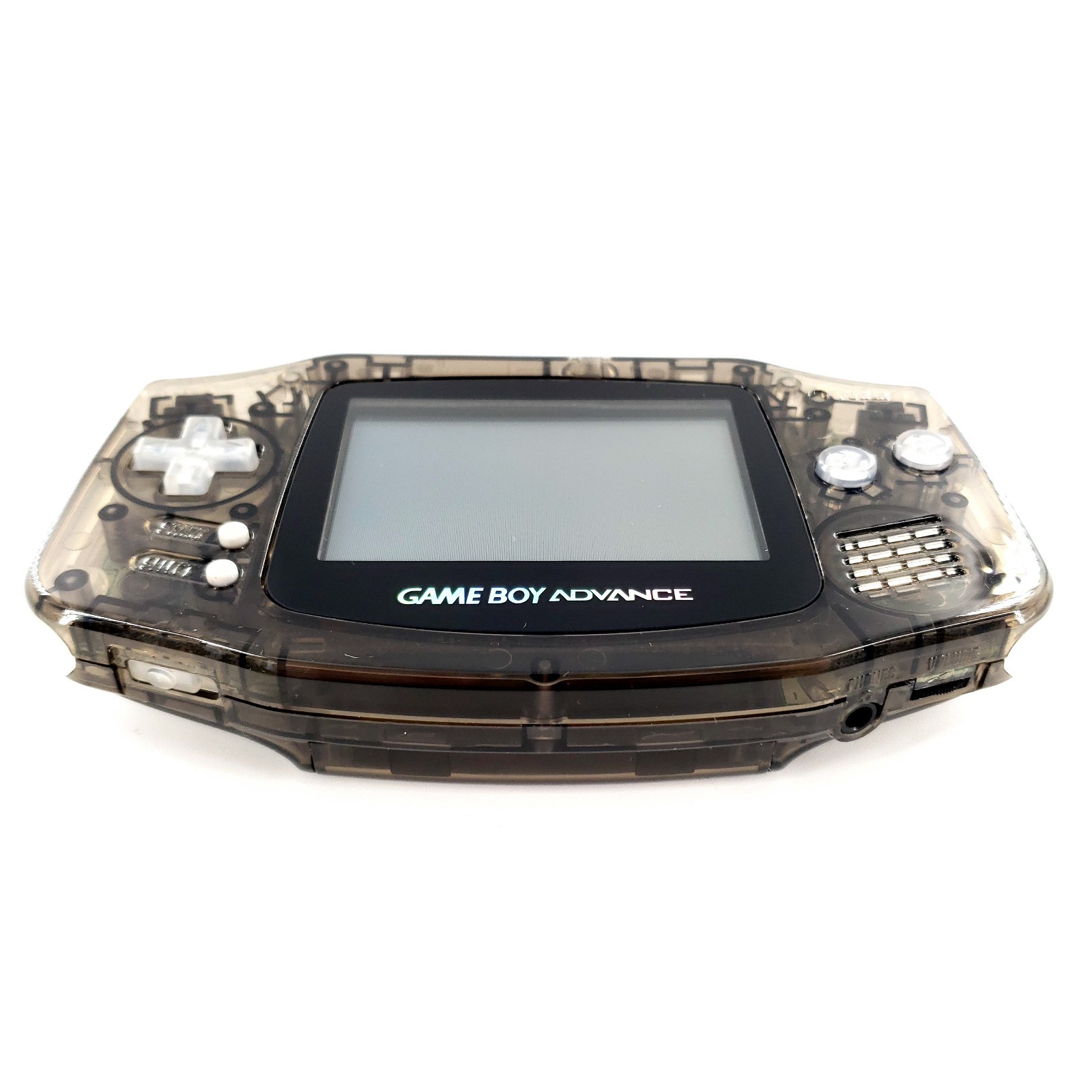 Nintendo Game Boy Advance Clear Black New Shell, Buttons, Glass Lens Tested
