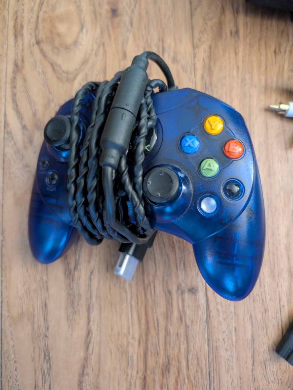 Used: Microsoft Xbox 8GB Home Console Black & Blue Controller Tested and Working