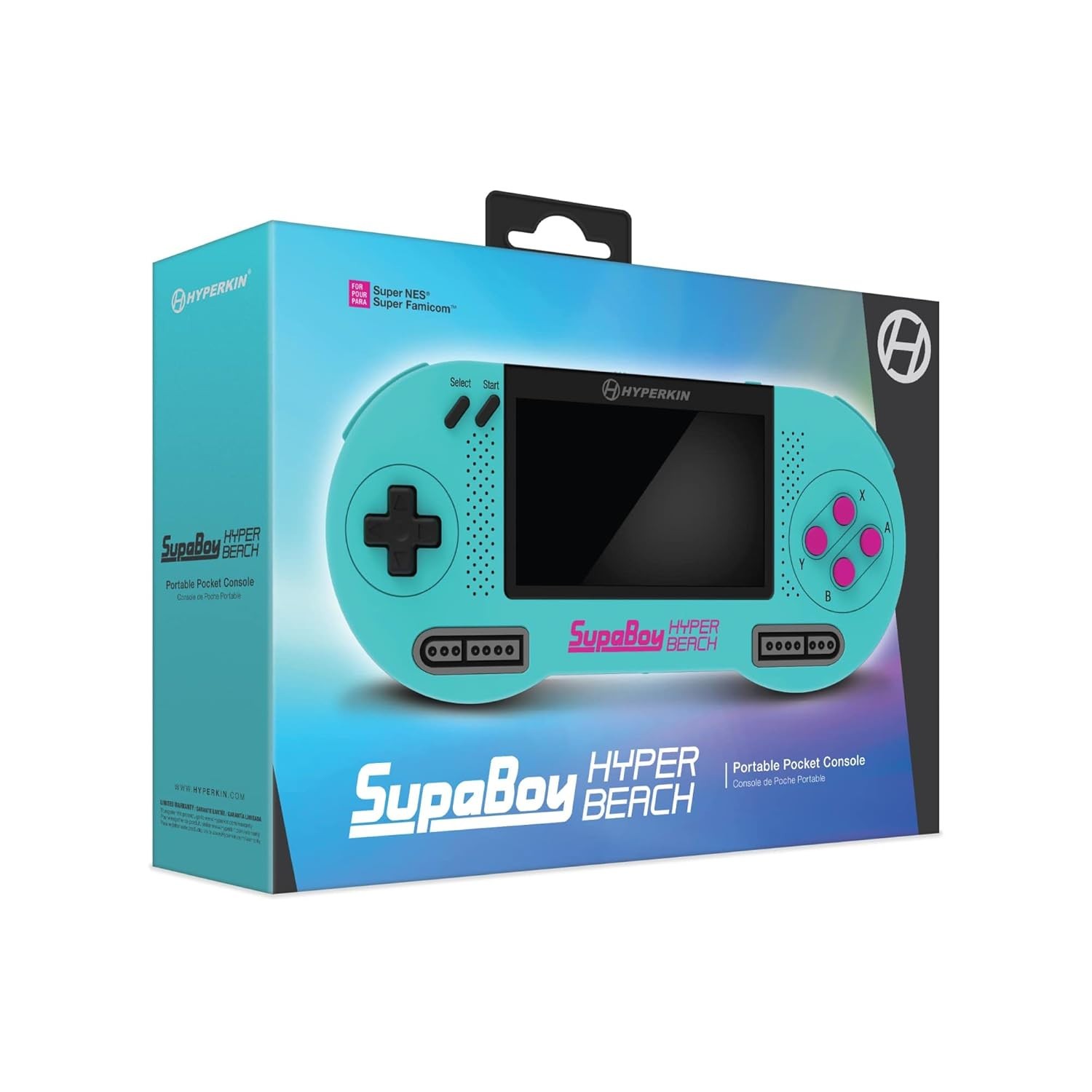 Hyperkin SupaBoy Portable Console for Super NES/Super Famicom HyperBeach (SNES)