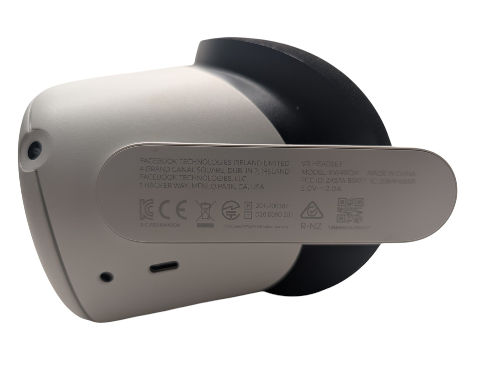 Meta Quest 2 VR Headset Only White KW49CM – Headset & Cable – No Controllers