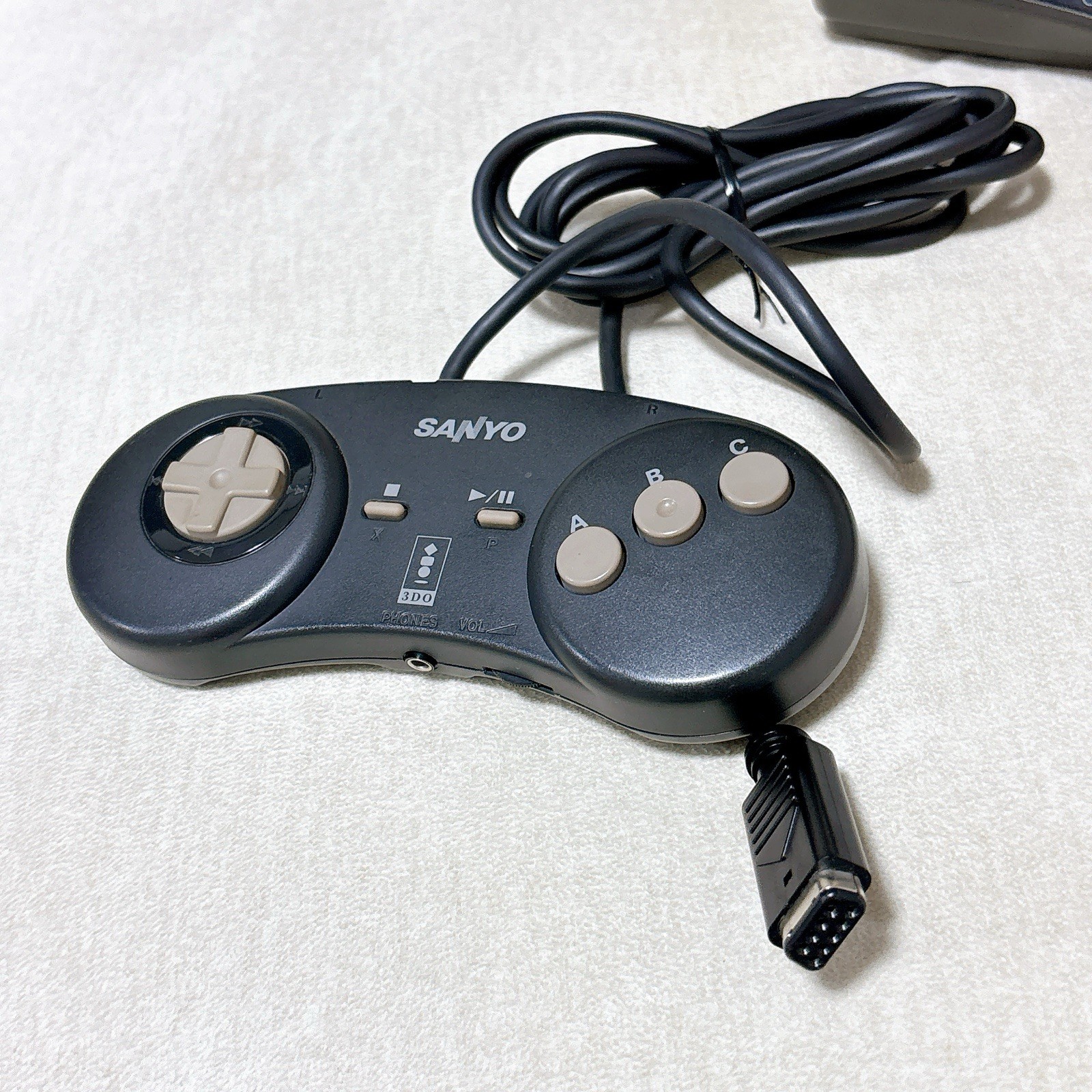 SANYO 3DO TRY IMP-21 Console Controller Manual AV Cable Tested Japan