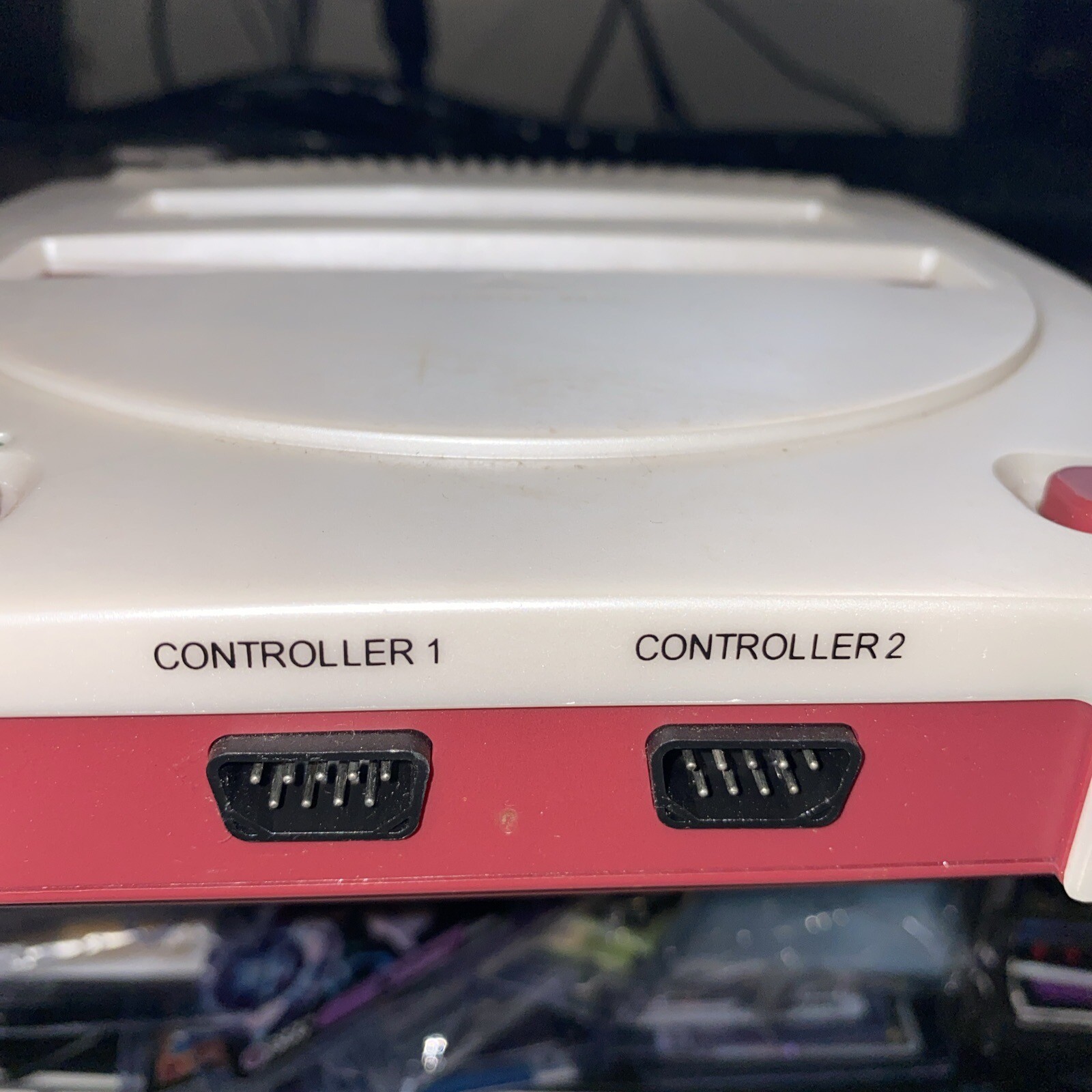 RED/WHITE YOBO FC TWIN 2 SLIM SYSTEM CONSOLE ONLY FOR NES & SNES GAMES Untested