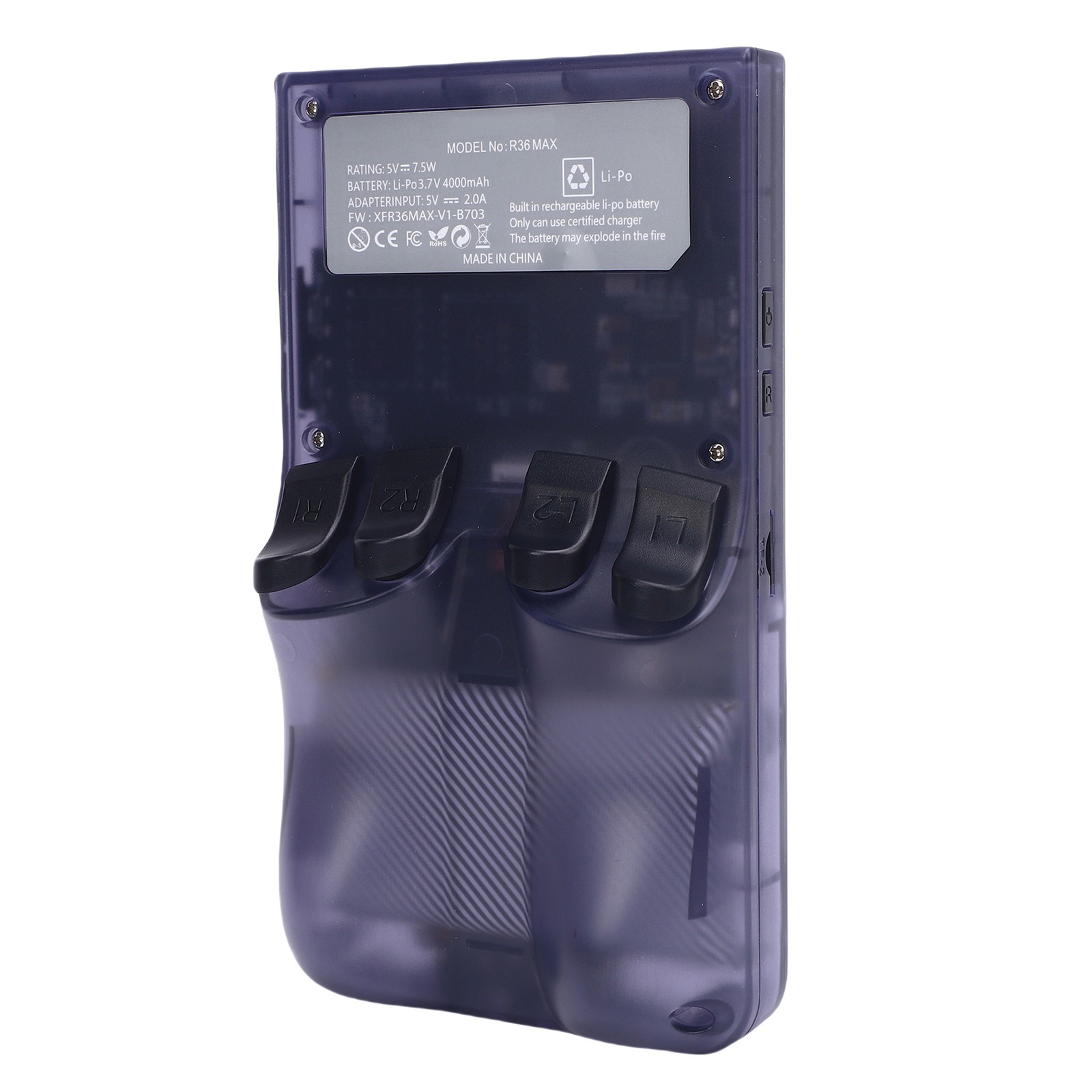 Handheld Game Console For System Translucent Grey 4 Inch 720×720 Scre BHOK