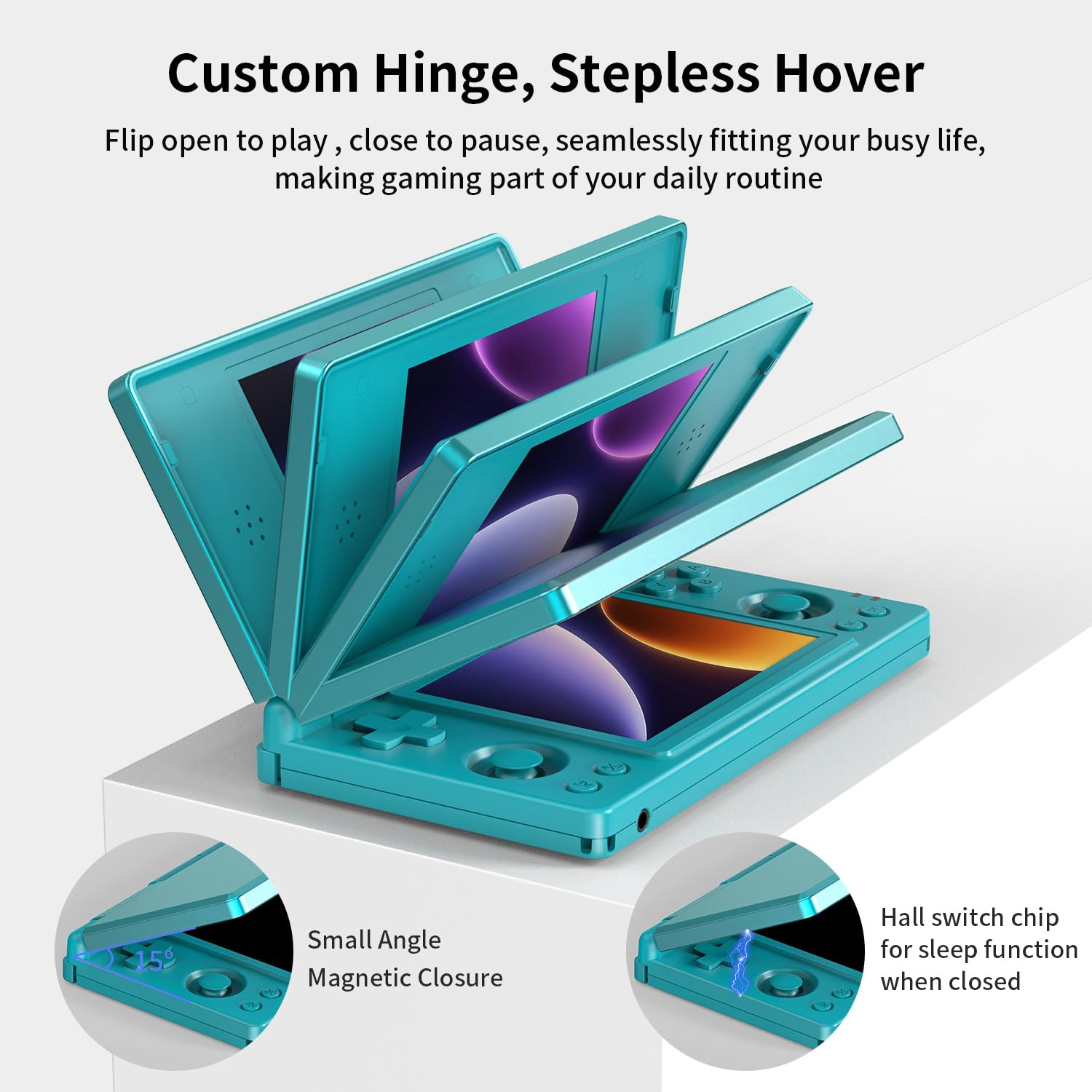 RG DS Foldable Handheld Game Console RK3568 Anbernic RG DS Android 14 System Two