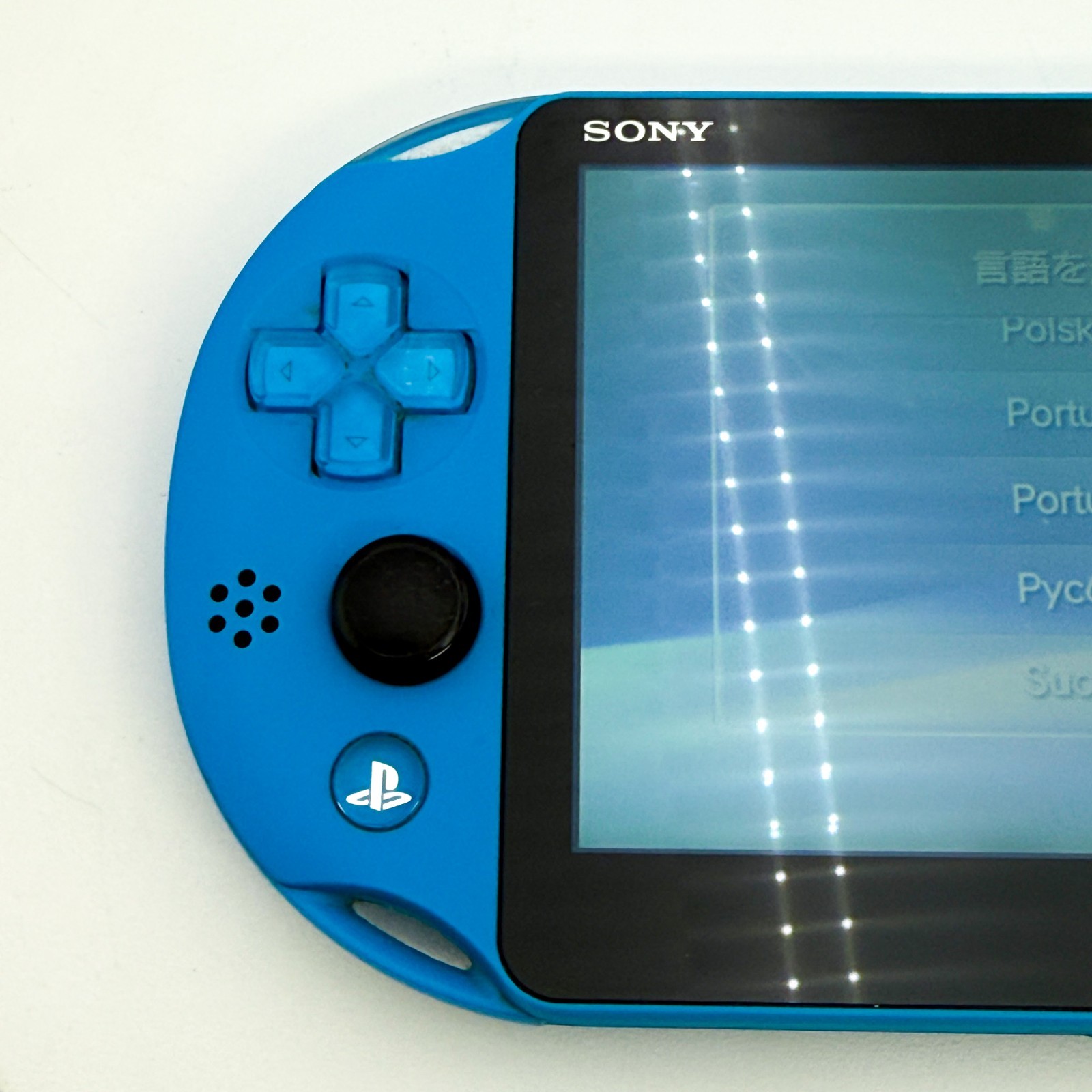 PS Vita Aqua Blue PCH 2000 Za23 Console PSV Slim Good Condition Tested Working