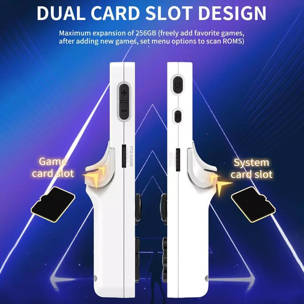 Portable Retro Game Console 3.5” Screen Dual Joystick 3000mah System
