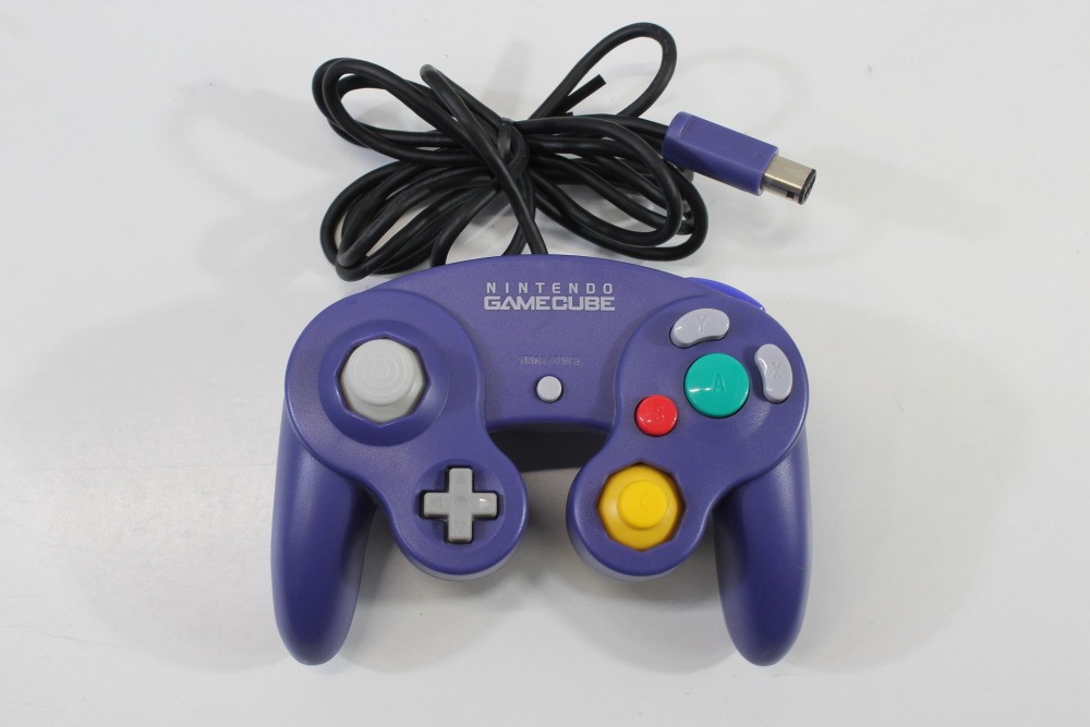 Nintendo Gamecube Clear Purple Console Controller AC AV Memory Card NTSC-U/C US