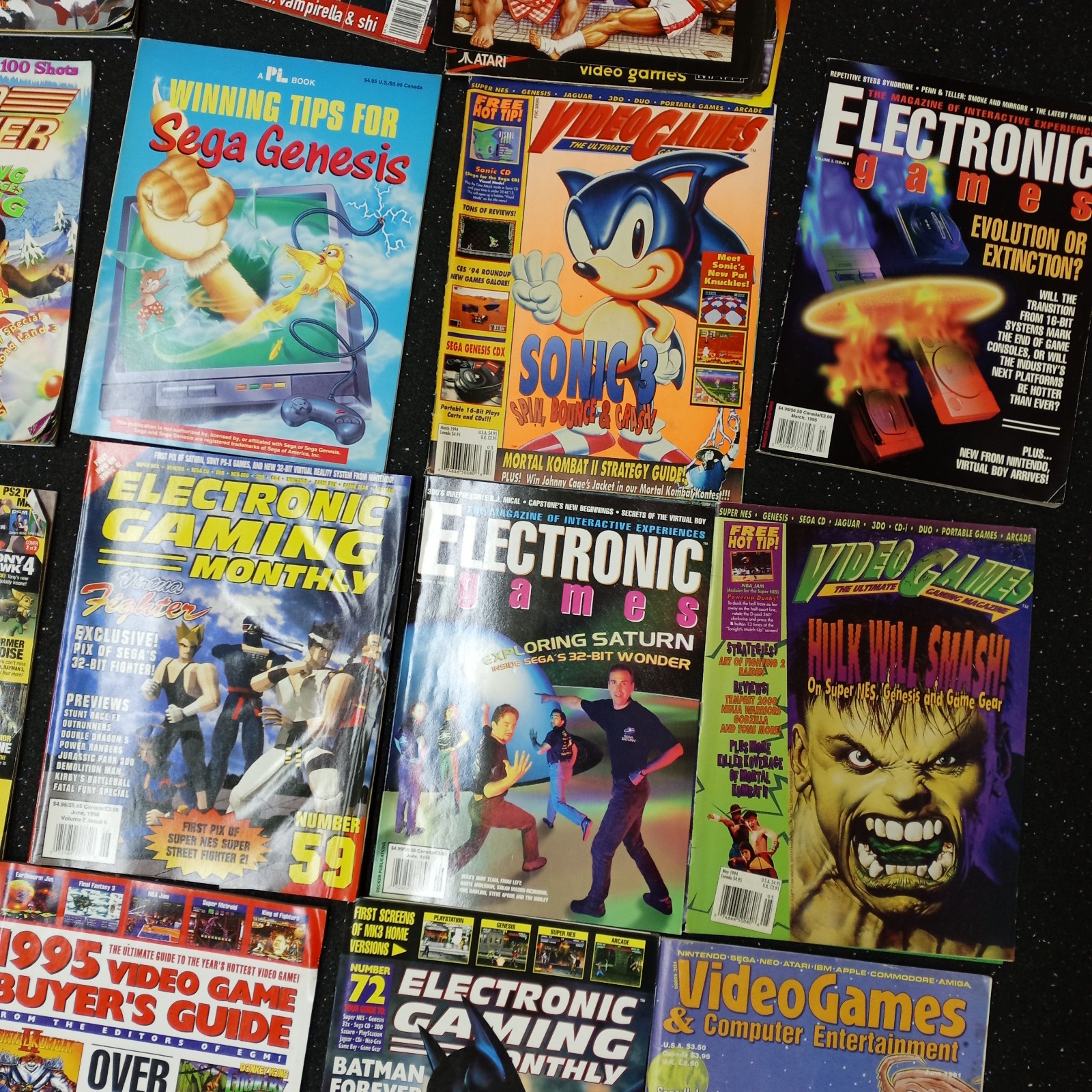 30+ Vintage 1990’s Video Game Console Magazine Lot PSM, EGM, Dreamcast, Nintendo
