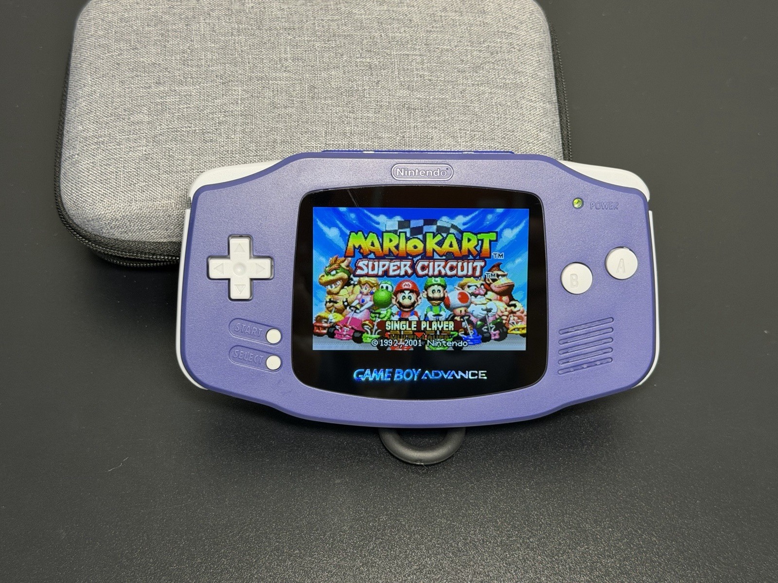 Gameboy Advance GBA Highlight Backlight IPS V5 Laminated Screen – Indigo Purple