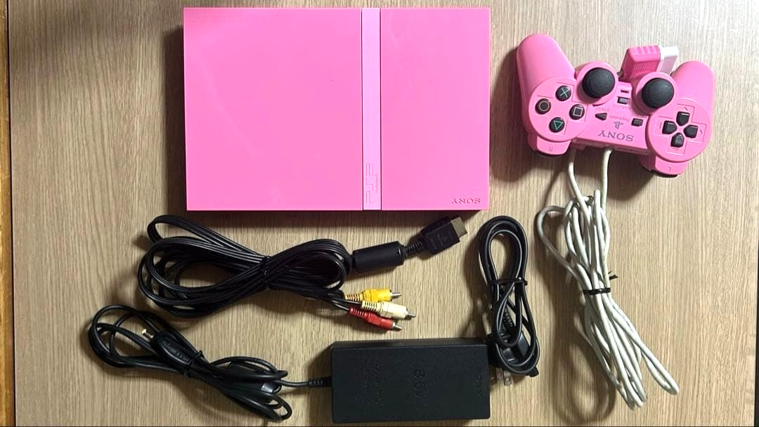 Sony Playstation2 SCPH-77000PK Pink Limited Console Tested w/ Controller, Cable