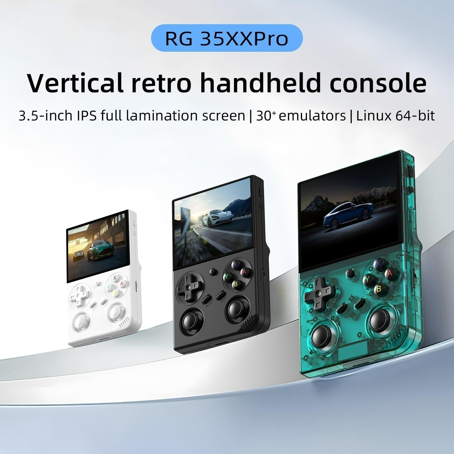 Green Retro RG35XX Pro 3.5″ Handheld Game Console IPS HDMI WiFi 64G+4353 Games