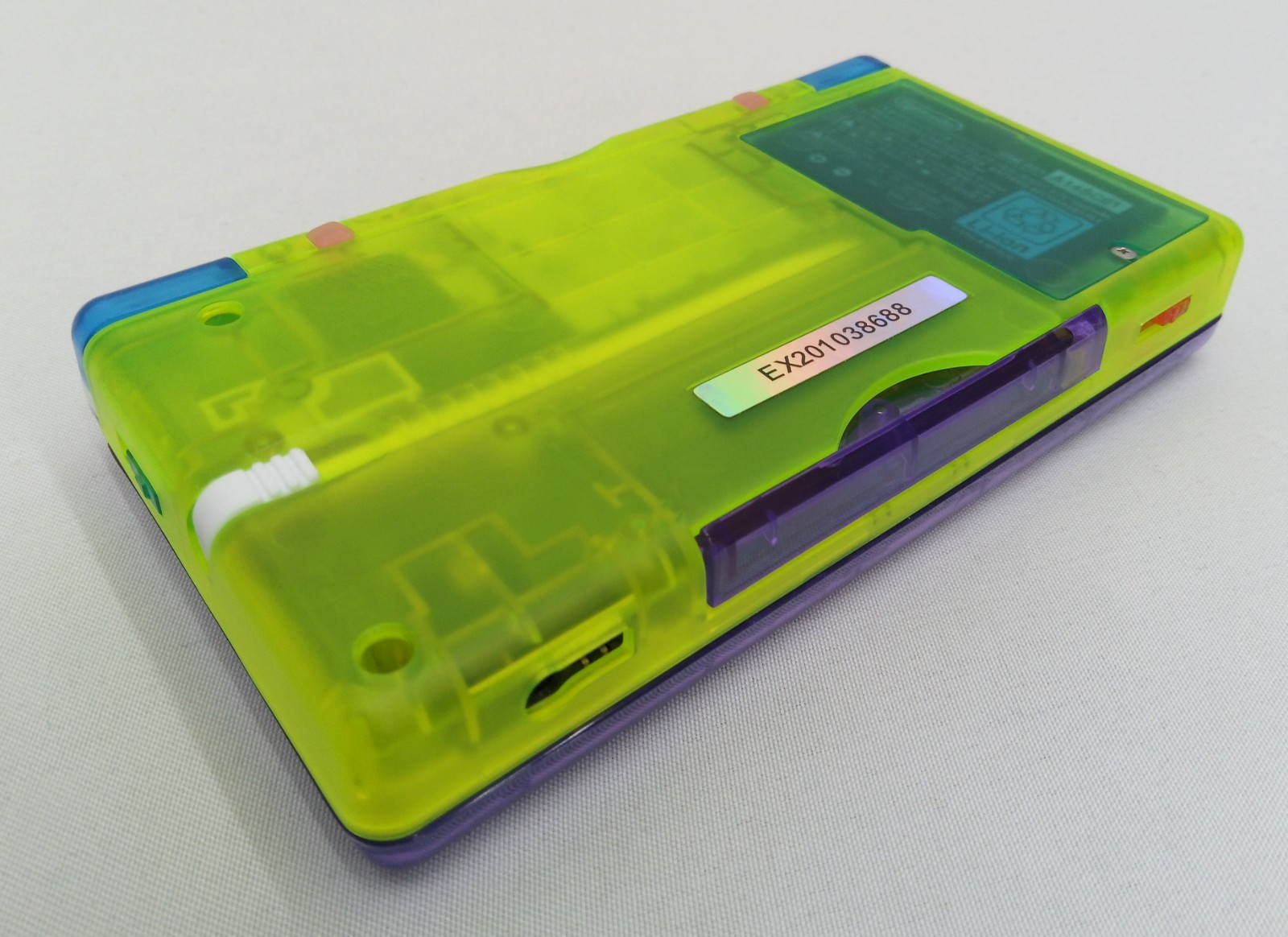 Nintendo DS Lite ReShell Purple Neon Yellow Blue Pink Gold USB Cable Gameboy GBA