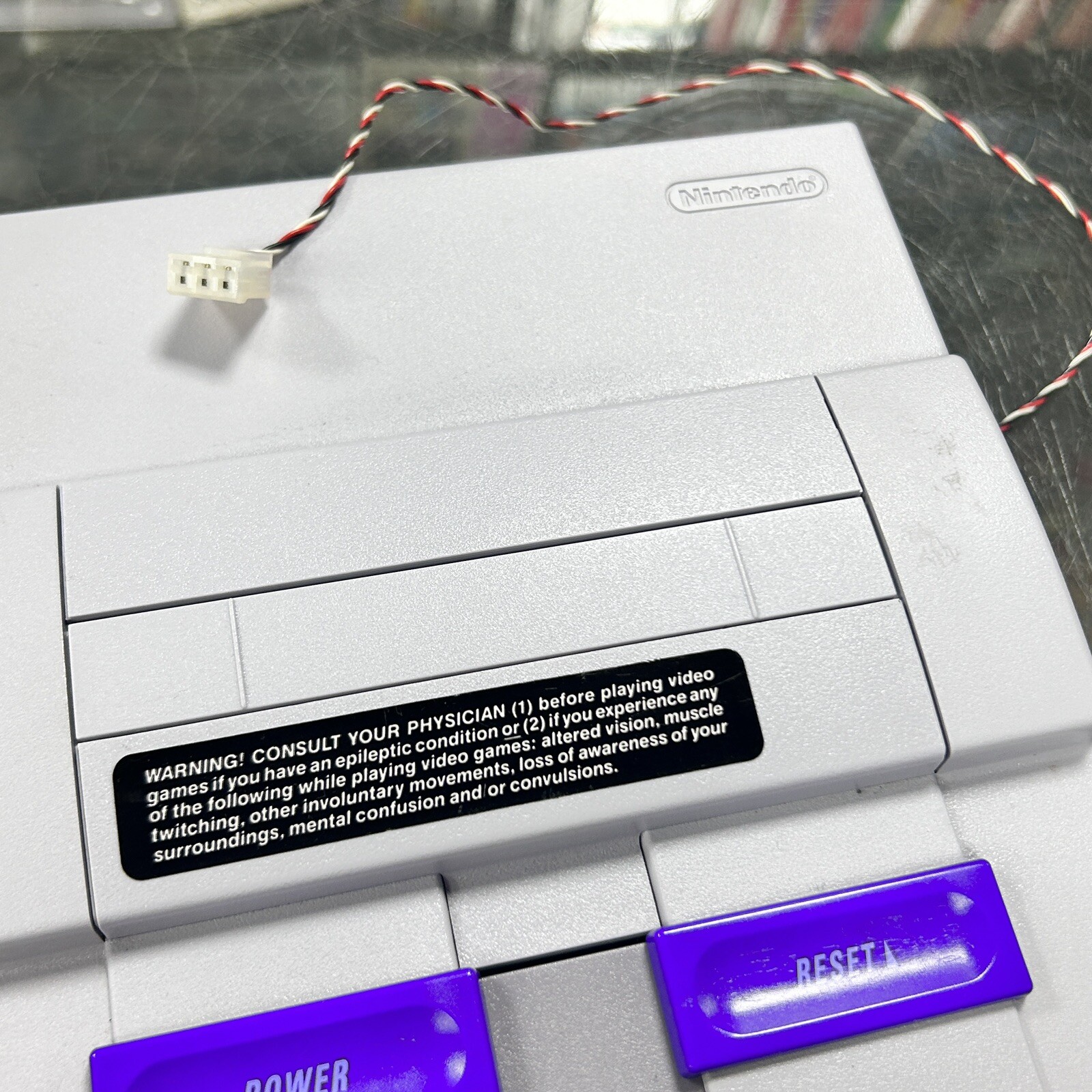 Super Nintendo SNES System KIOSK MODEL TESTED AND WORKING GREAT ! Near Mint