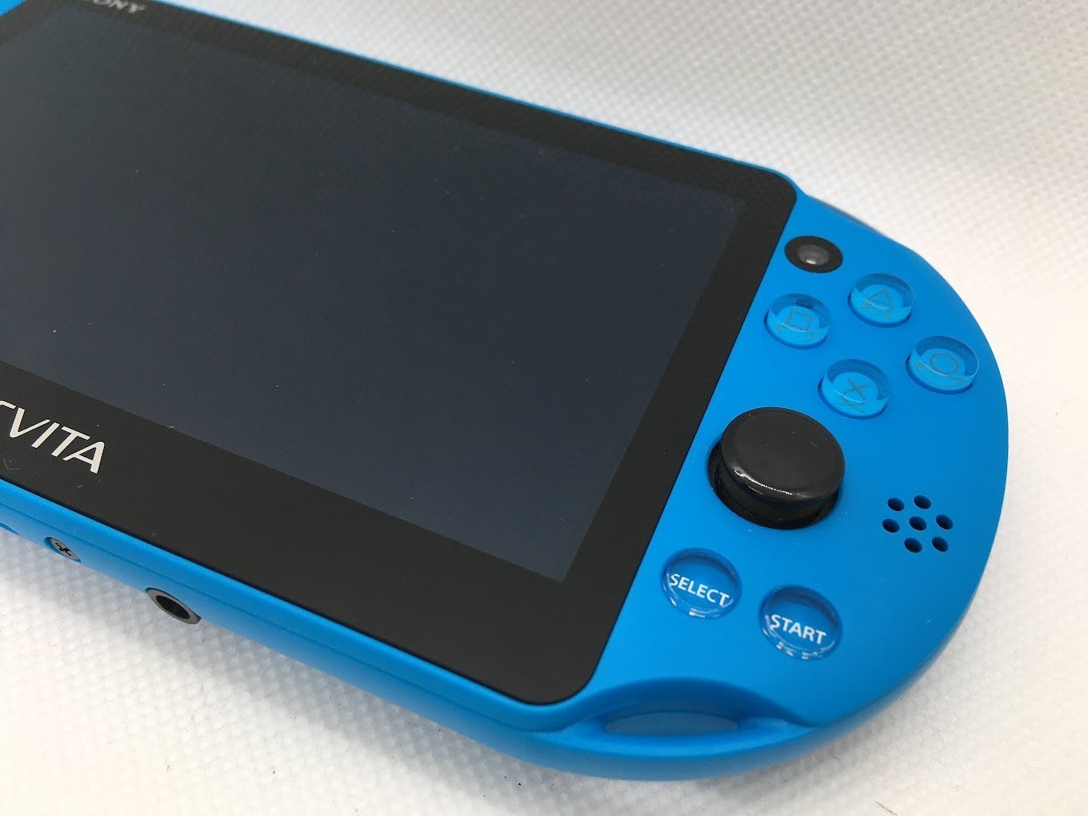 [N MINT] Sony PS Vita Aqua Blue PCH-2000 ZA23 Slim Console Wi-fi w/Box