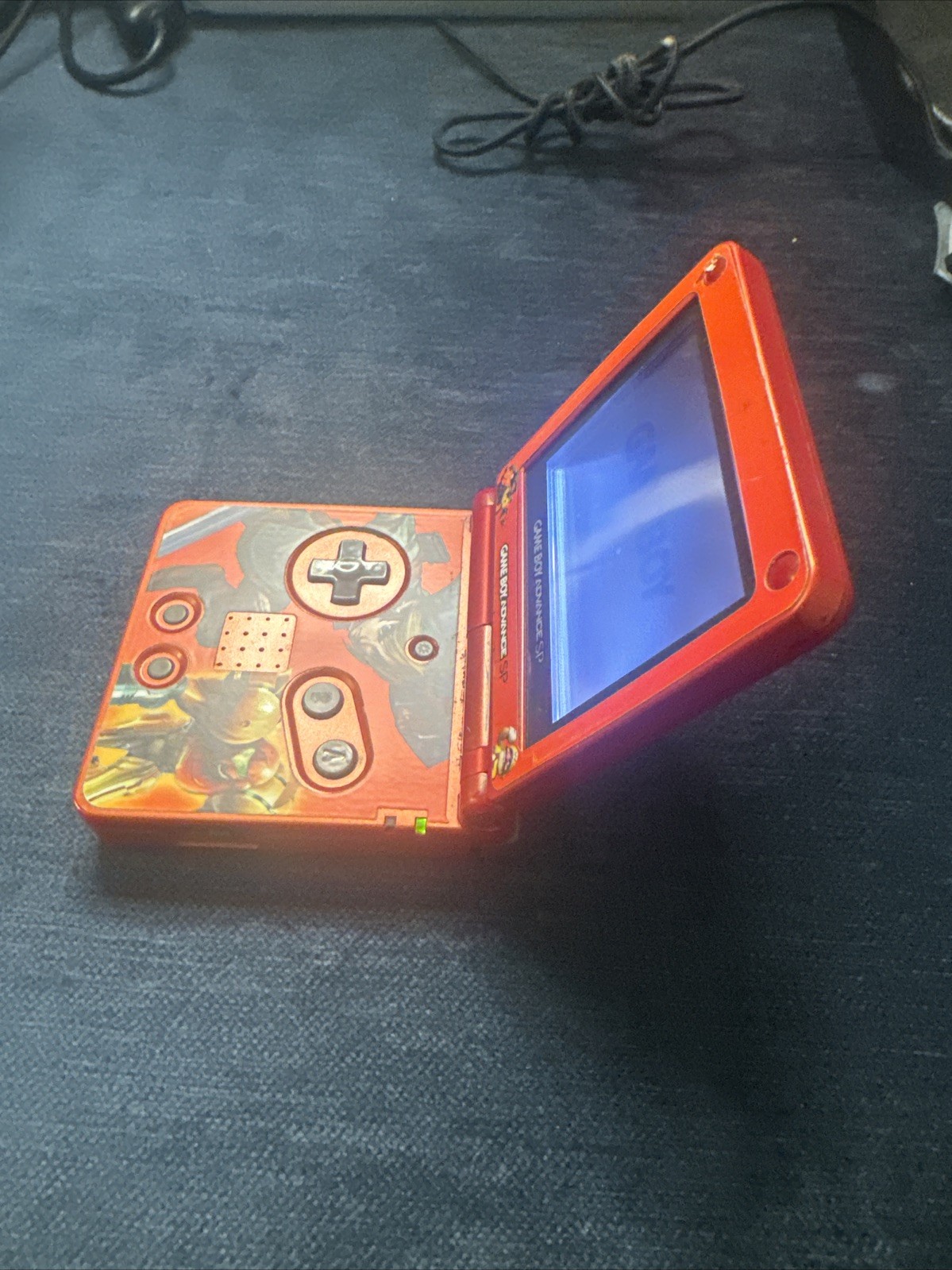 Nintendo Game Boy Advance SP Handheld System – Red, SP Mario Sticker No Volume