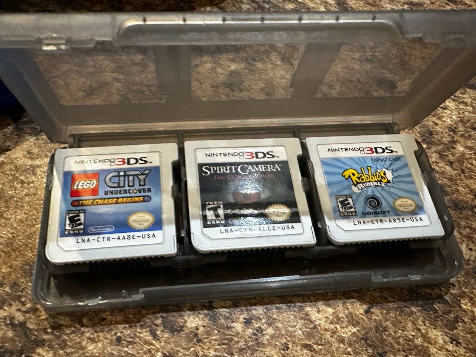 Nintendo 3DS Cobalt Blue Console English Excellent -No Charger- With 6 Games
