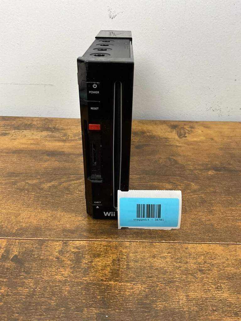 Nintendo Wii Console (Black) RVL-001 – GameCube Compatible – Works!