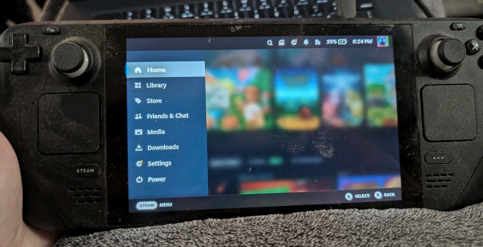 Valve Steam Deck 512GB LCD Launch Version With Case, Charger, And Dock