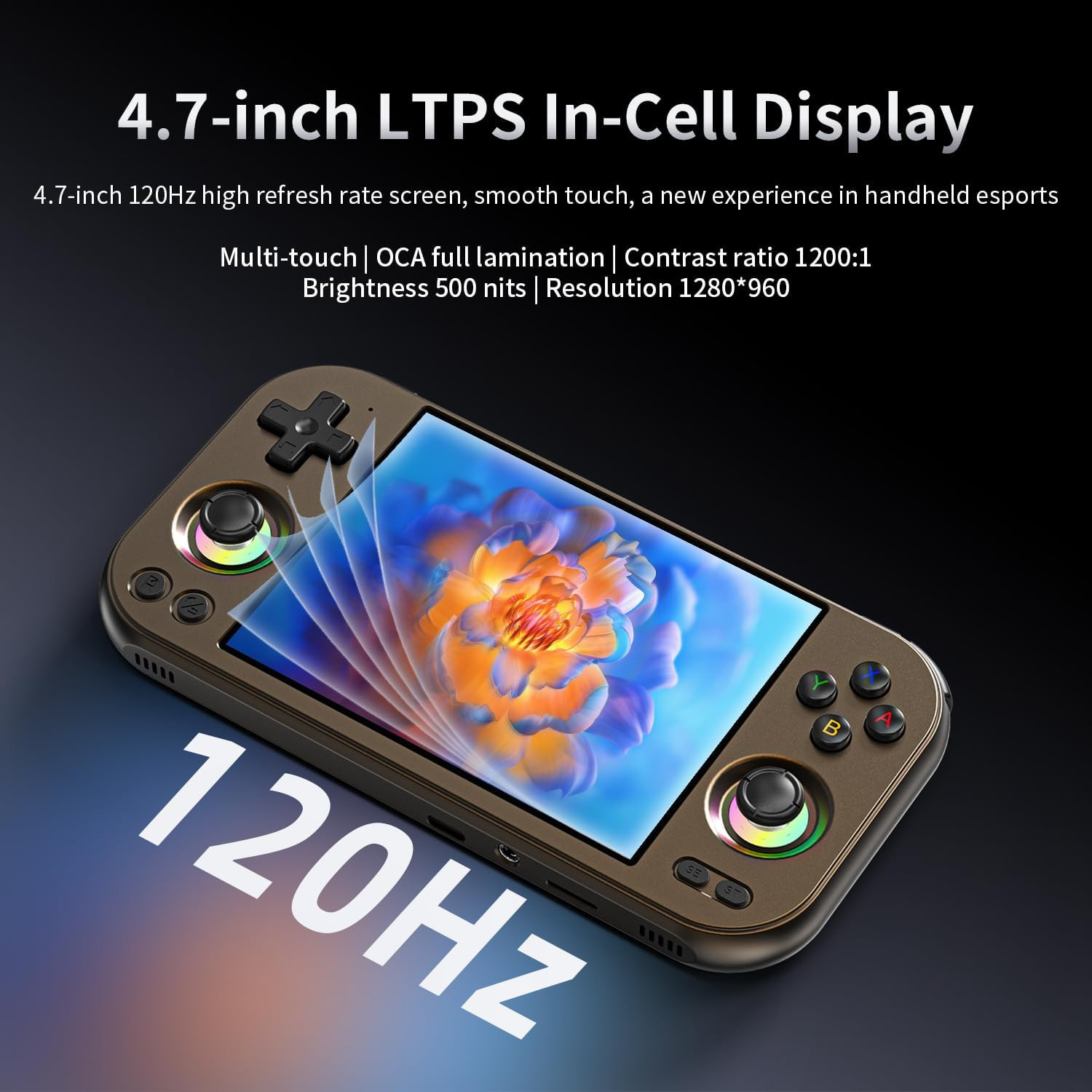 RG477M Retro Handheld Game Console , Aluminum Alloy CNC Dimensity 8300 Android14