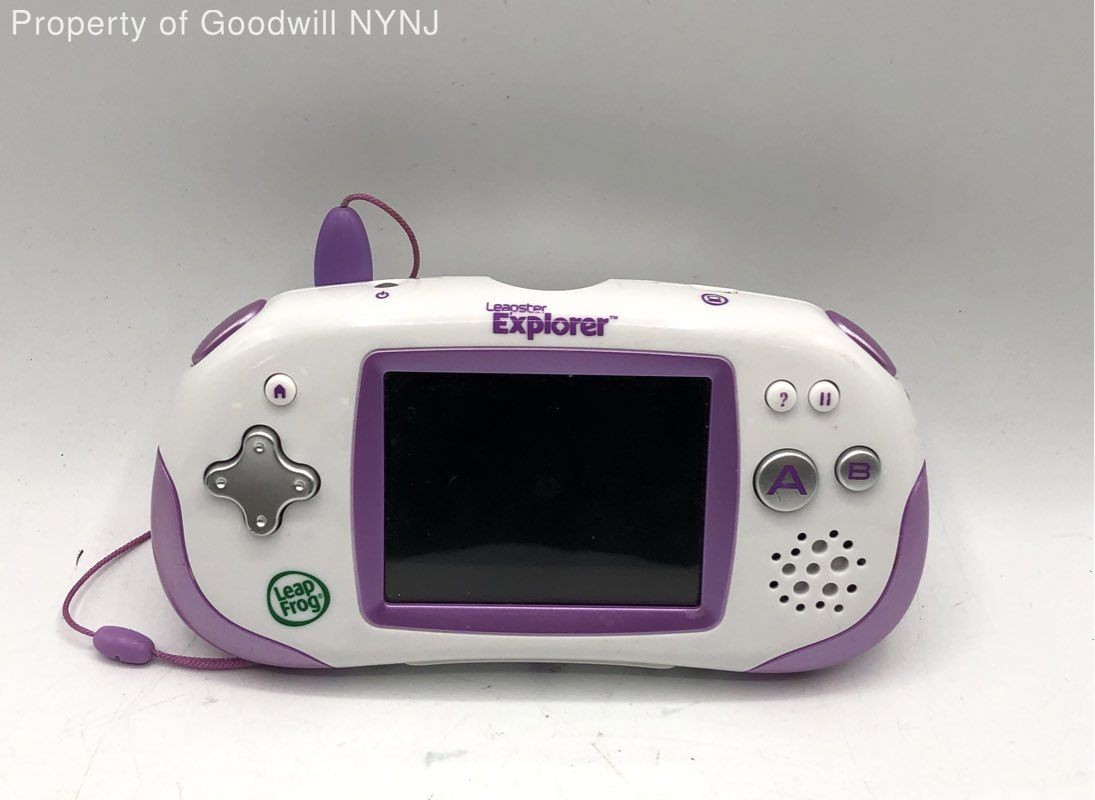 LeapFrog Leapster Explorer White Purple Tangled Mr Pencil 3 Game Console Lot
